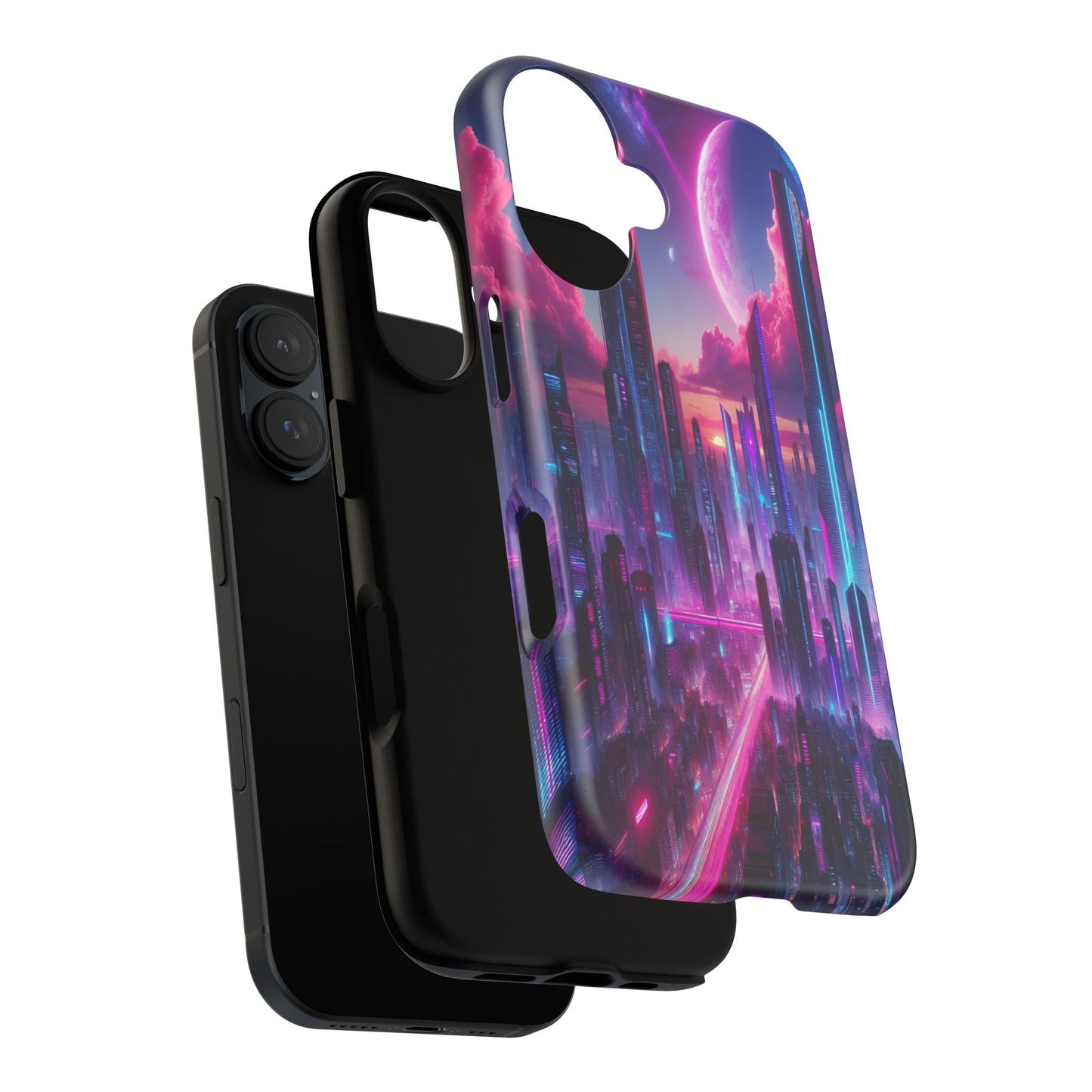 Futuristic Skyline Fantasy - Phone Case