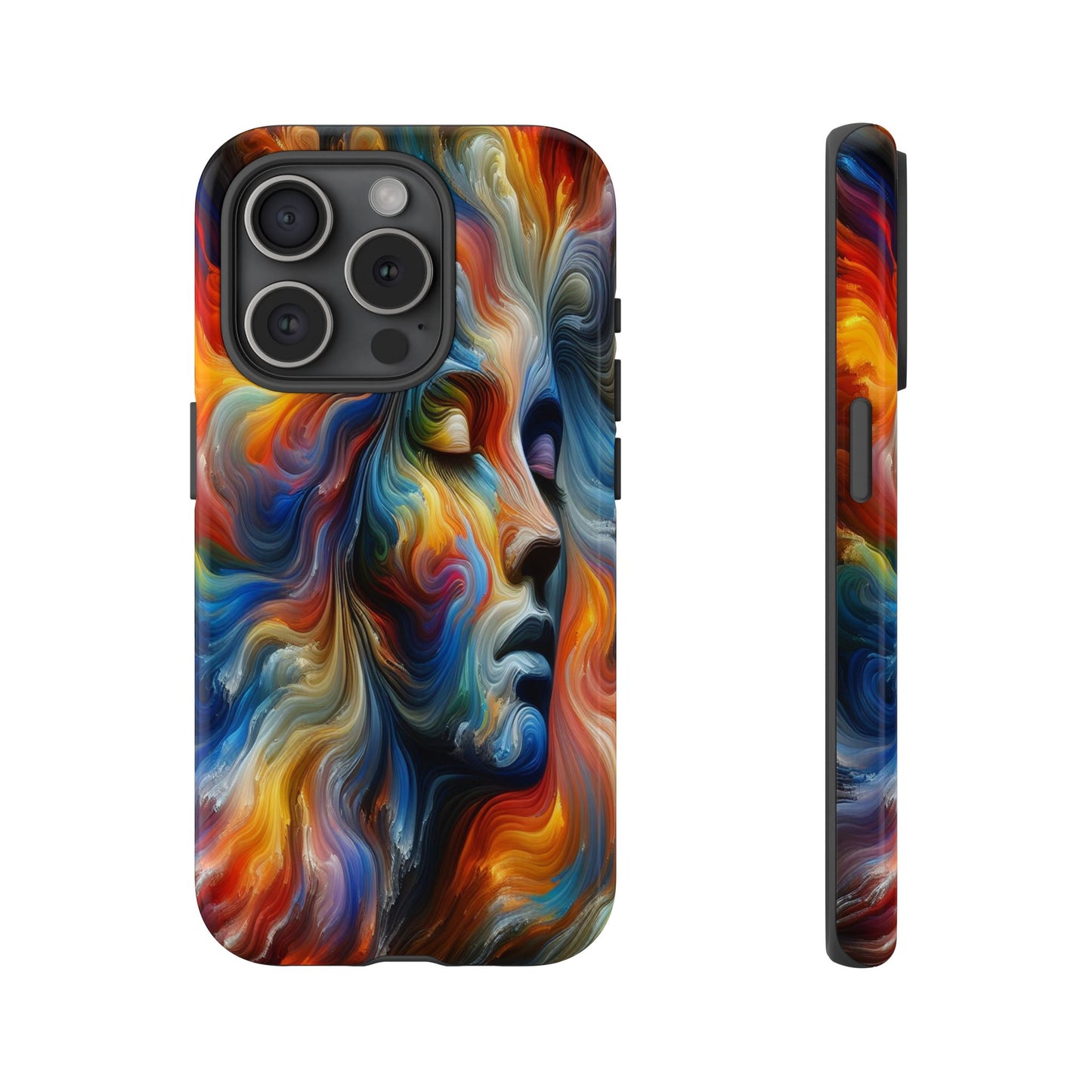 Custom Protective Whirlwind of Colors Iphone Case Compatible With Iphone 16 15 14 - Phone Cover