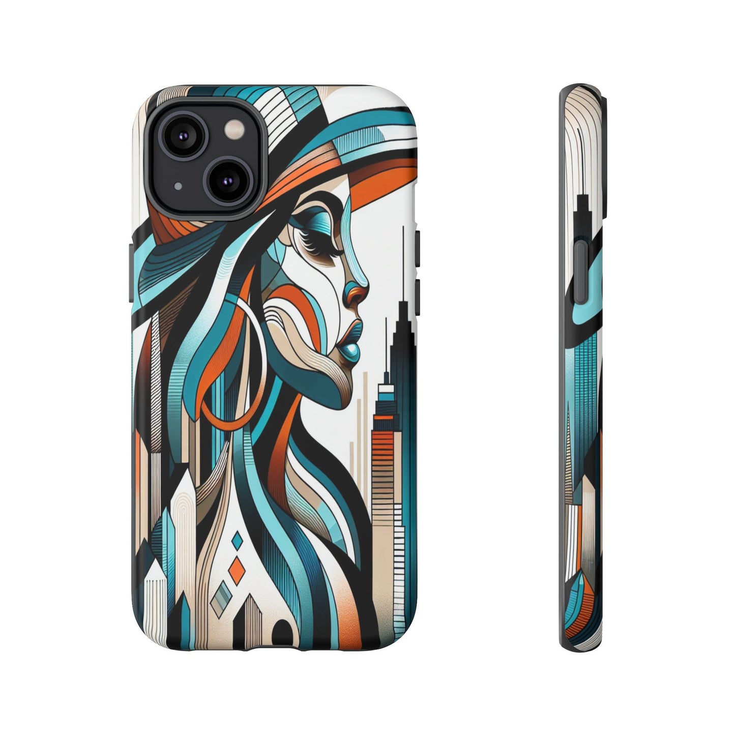 Custom ProtectiveCity Muse in Abstract LinesIphone Case Compatible With Iphone 16 15 14 - Phone Cover