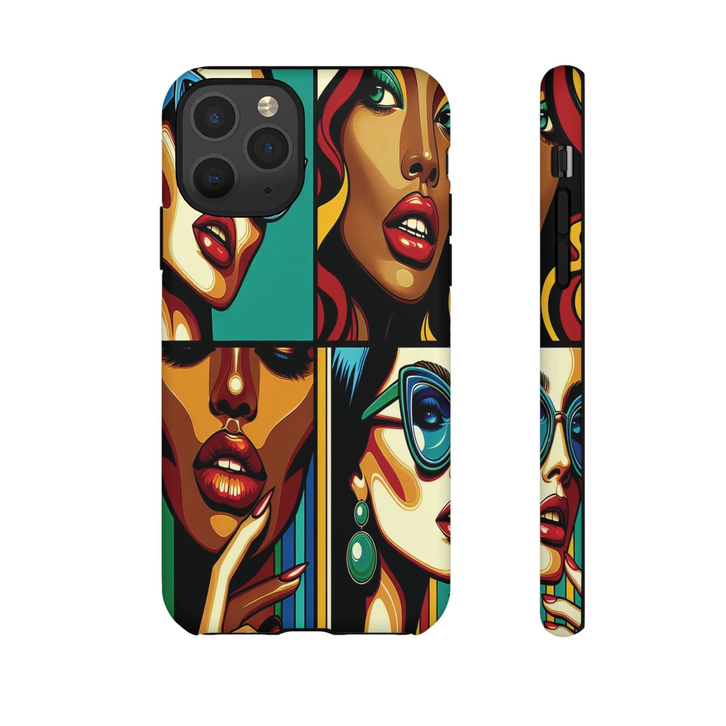 Protective Pop Art Expressions Iphone Case Compatible With Iphone 16 15 14 - Iphone Cover