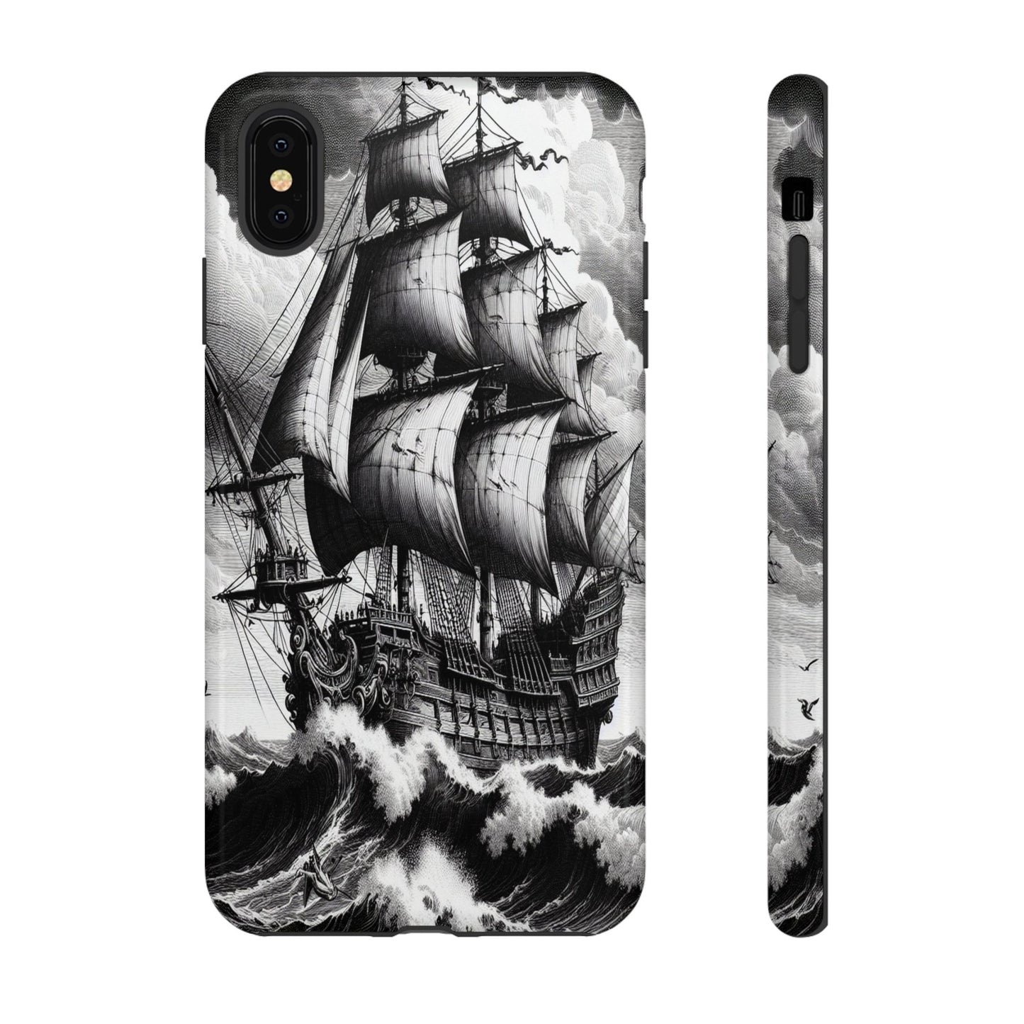 Custom ProtectiveSailing Through the TempestIphone Case Compatible With Iphone 16 15 14 - Phone Cover