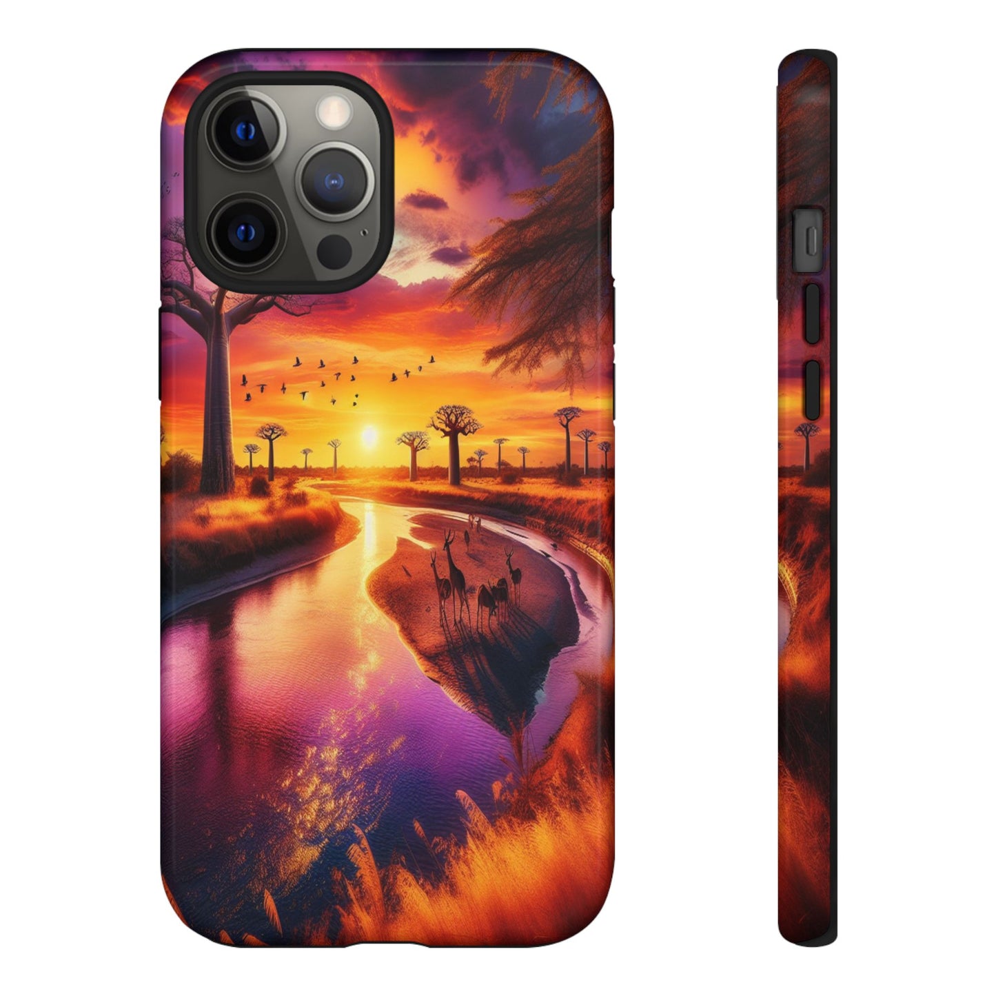 Journey Through Radiant Savannah - Phone Case