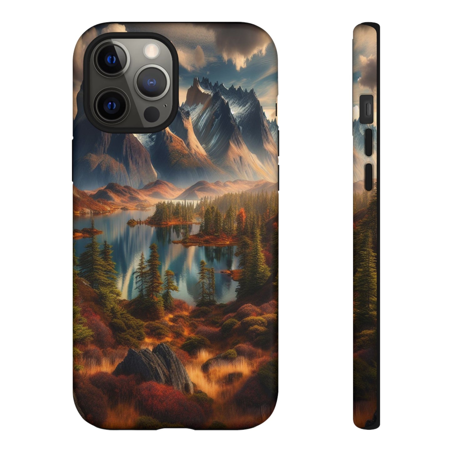 Custom ProtectiveMajestic Peaks and Tranquil WatersIphone Case Compatible With Iphone 16 15 14 - Phone Cover