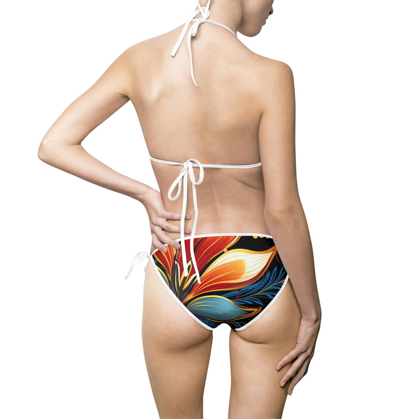 Women's Vivid Petal Whirls Bikini Swimsuit