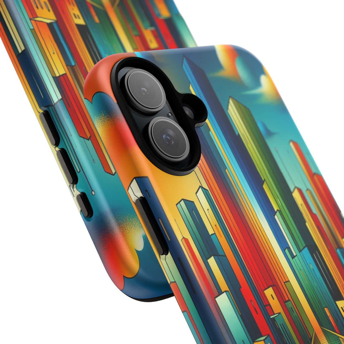 Custom ProtectiveCity ColorscapeIphone Case Compatible With Iphone 16 15 14 - Phone Cover