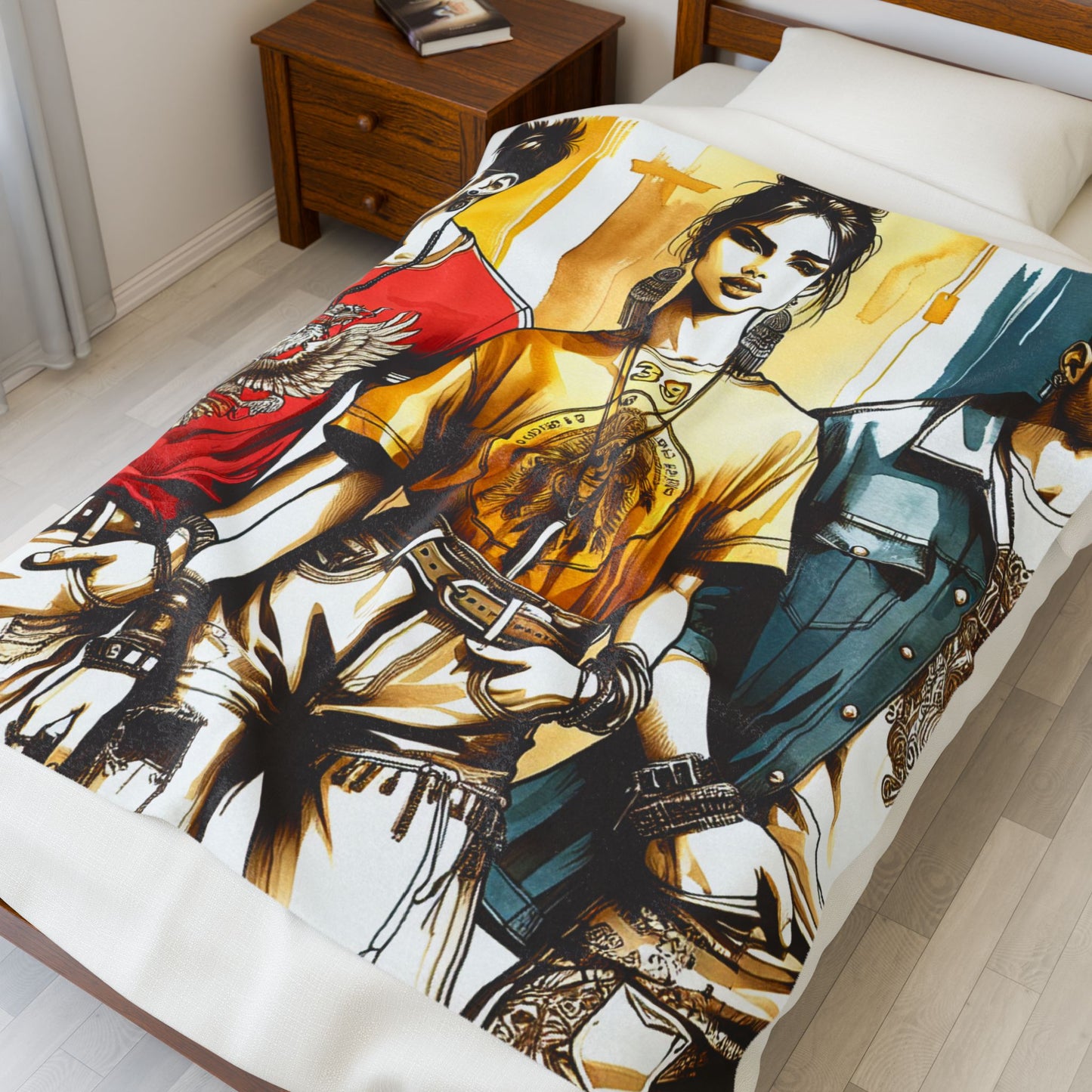 Fashionable Fresh Trio - Plush Blanket