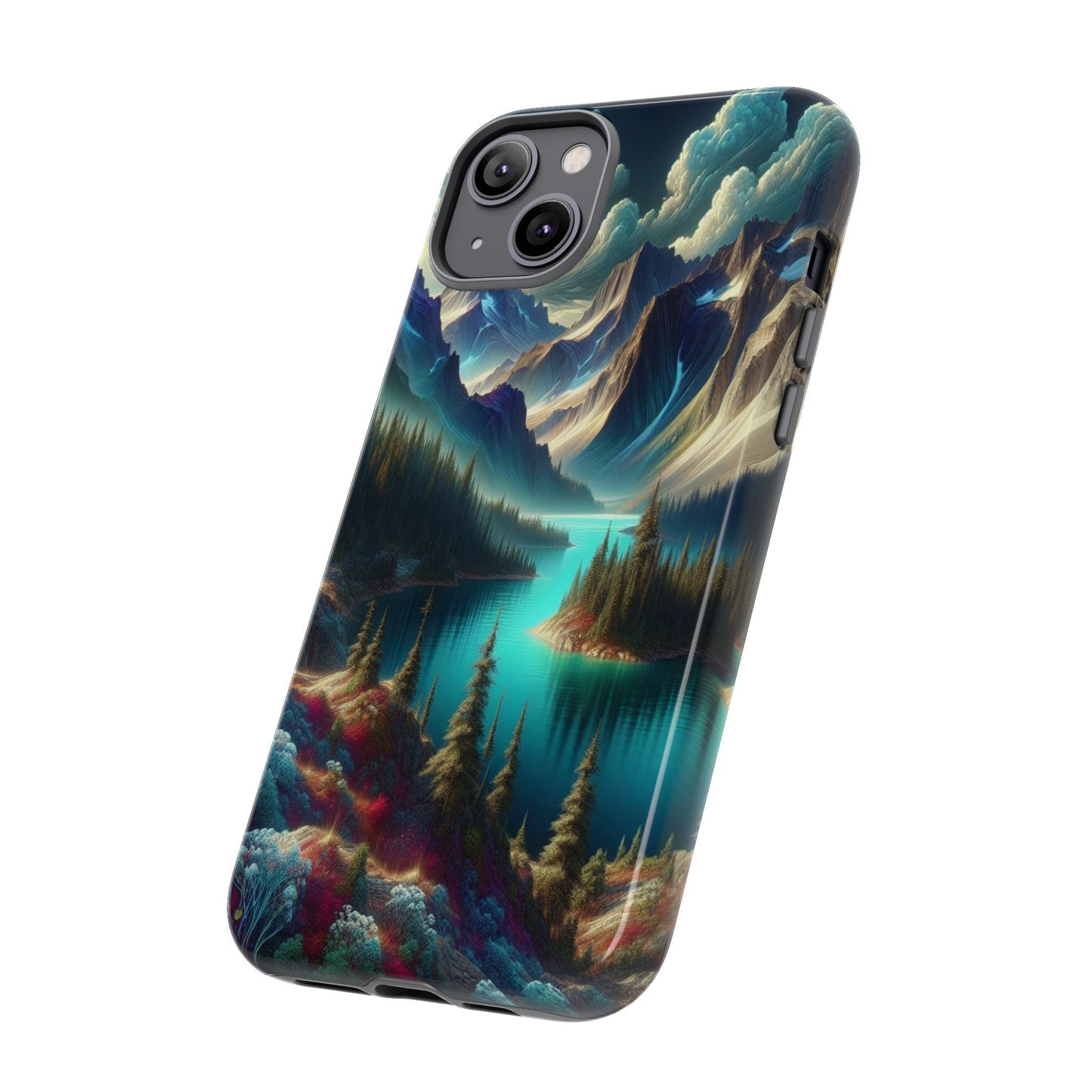 Custom ProtectiveMajestic Peaks and Tranquil WatersIphone Case Compatible With Iphone 16 15 14 - Phone Cover