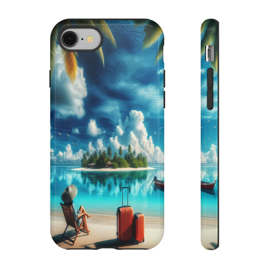 Custom ProtectiveIsland Escape in ParadiseIphone Case Compatible With Iphone 16 15 14 - Phone Cover