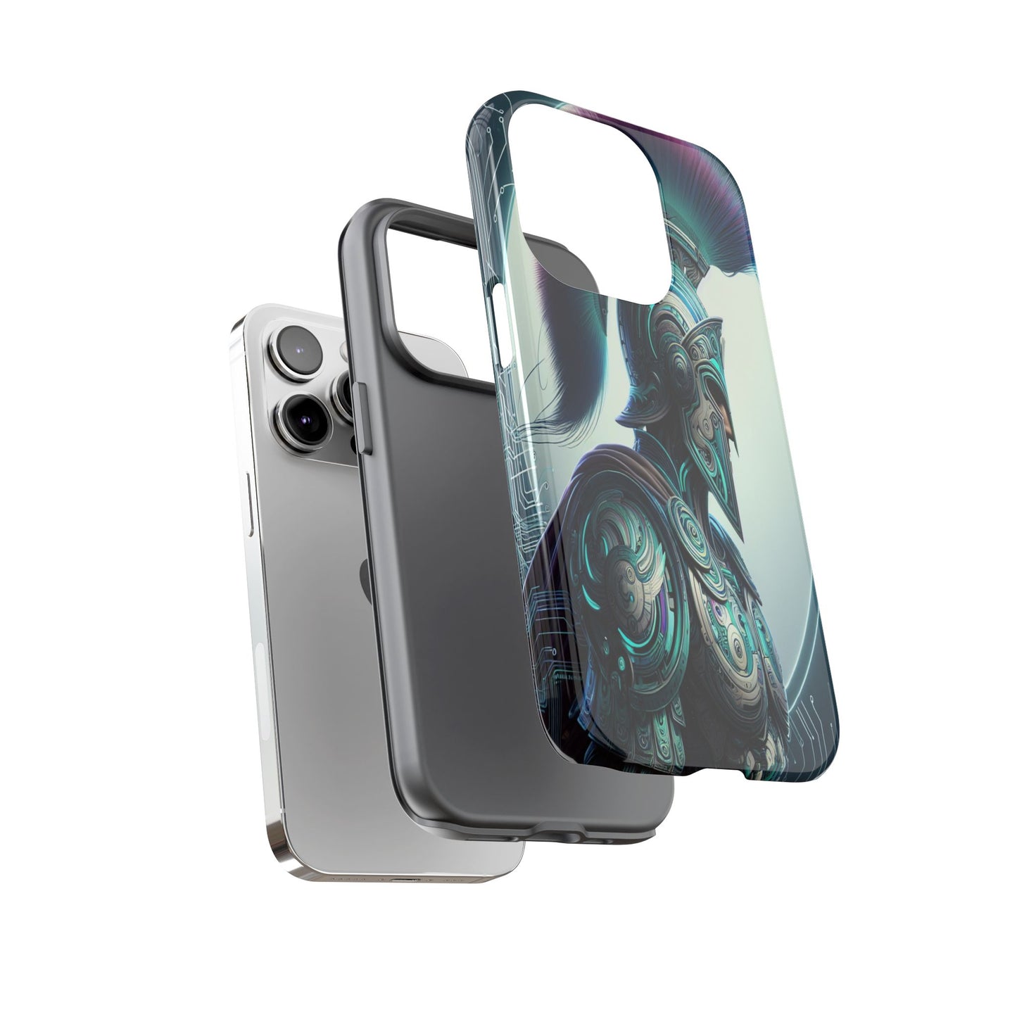 Custom ProtectiveGuardian of the Digital RealmIphone Case Compatible With Iphone 16 15 14 - Phone Cover