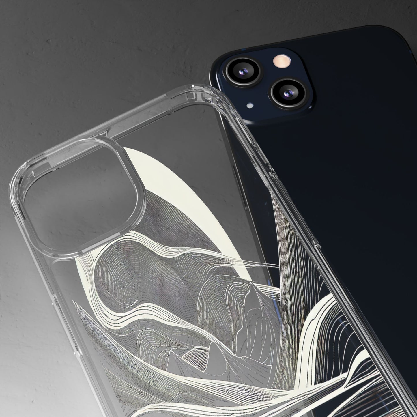 Journey Through the Curves - Clear Phone Case