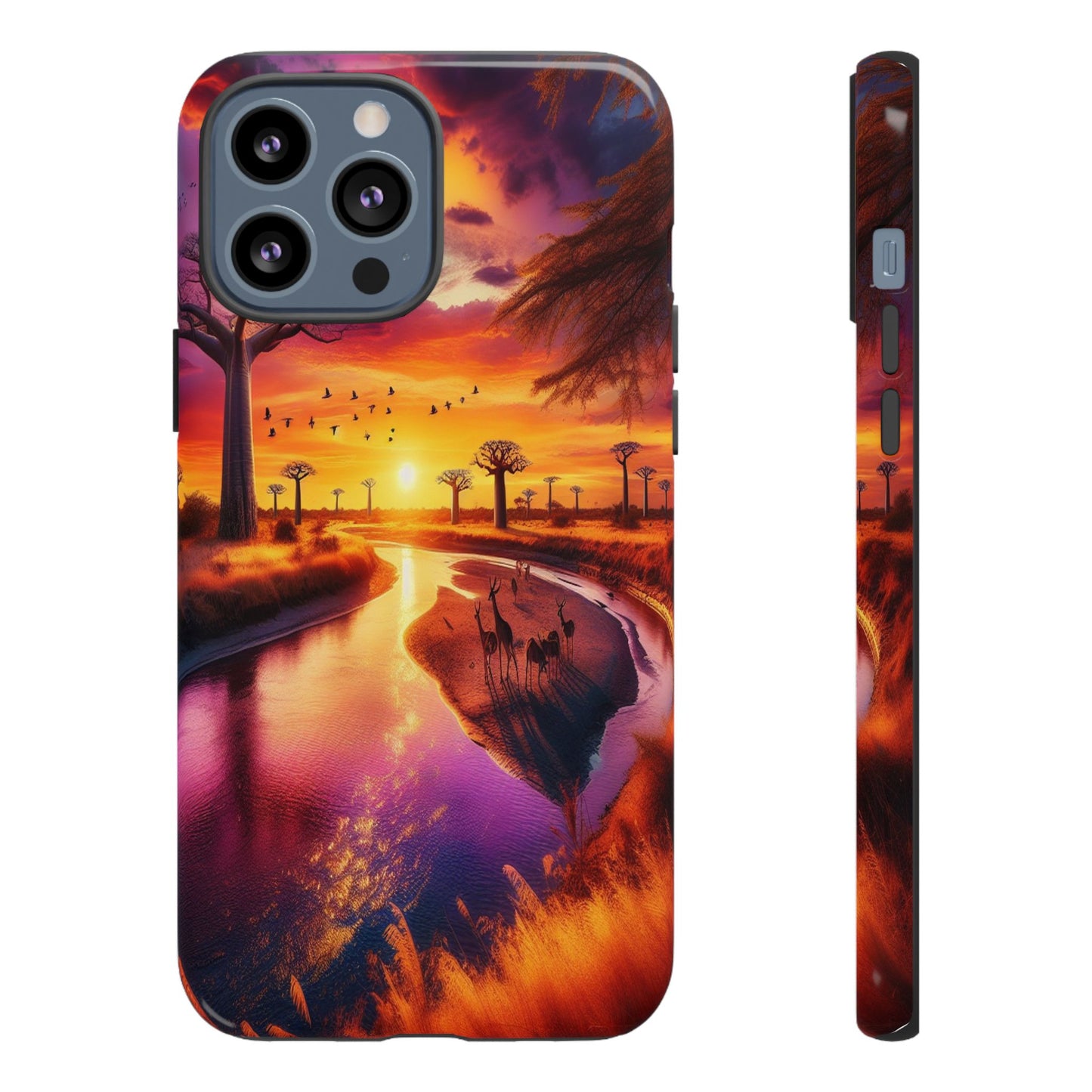 Journey Through Radiant Savannah - Phone Case