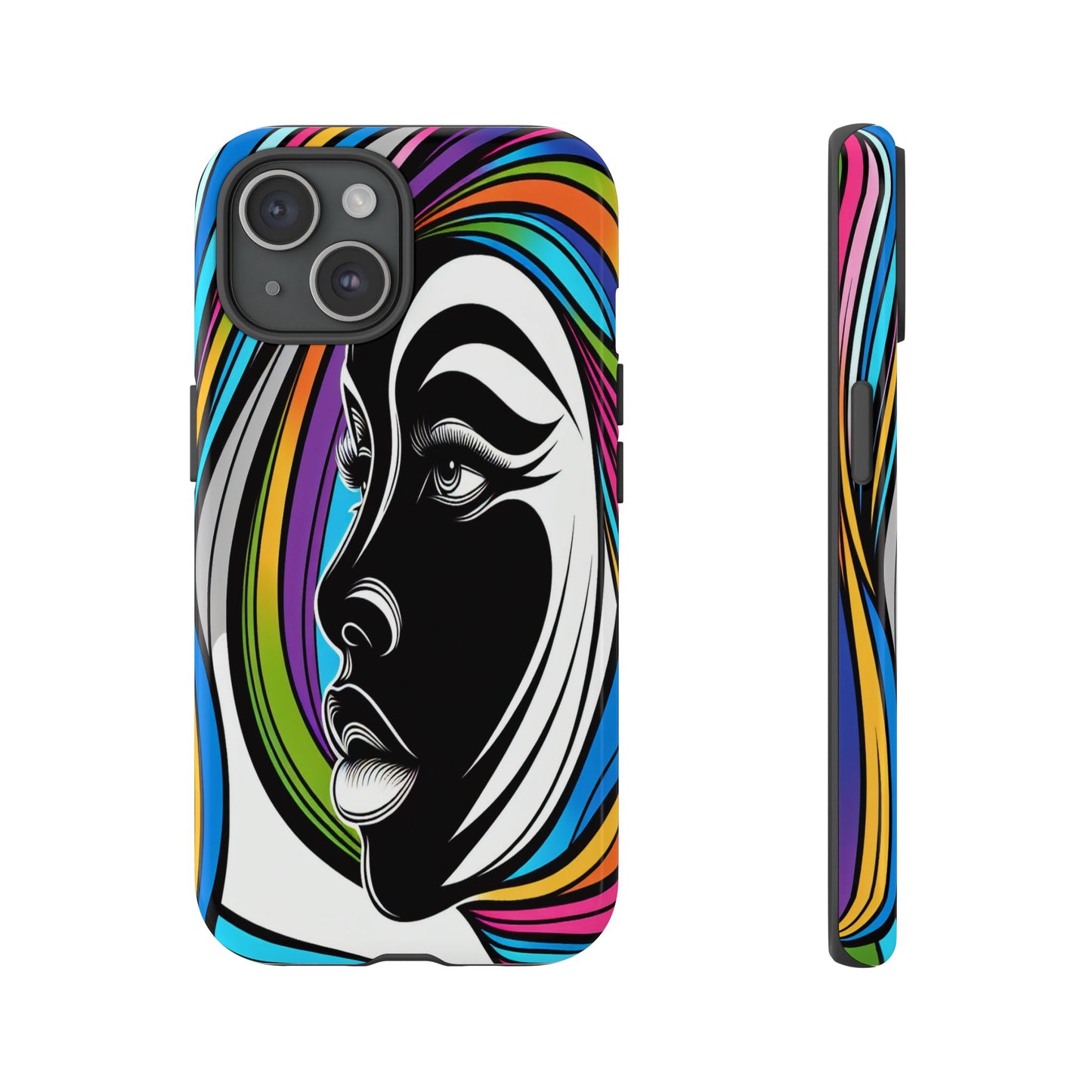 Colorful Portrait Fusion - Phone Case