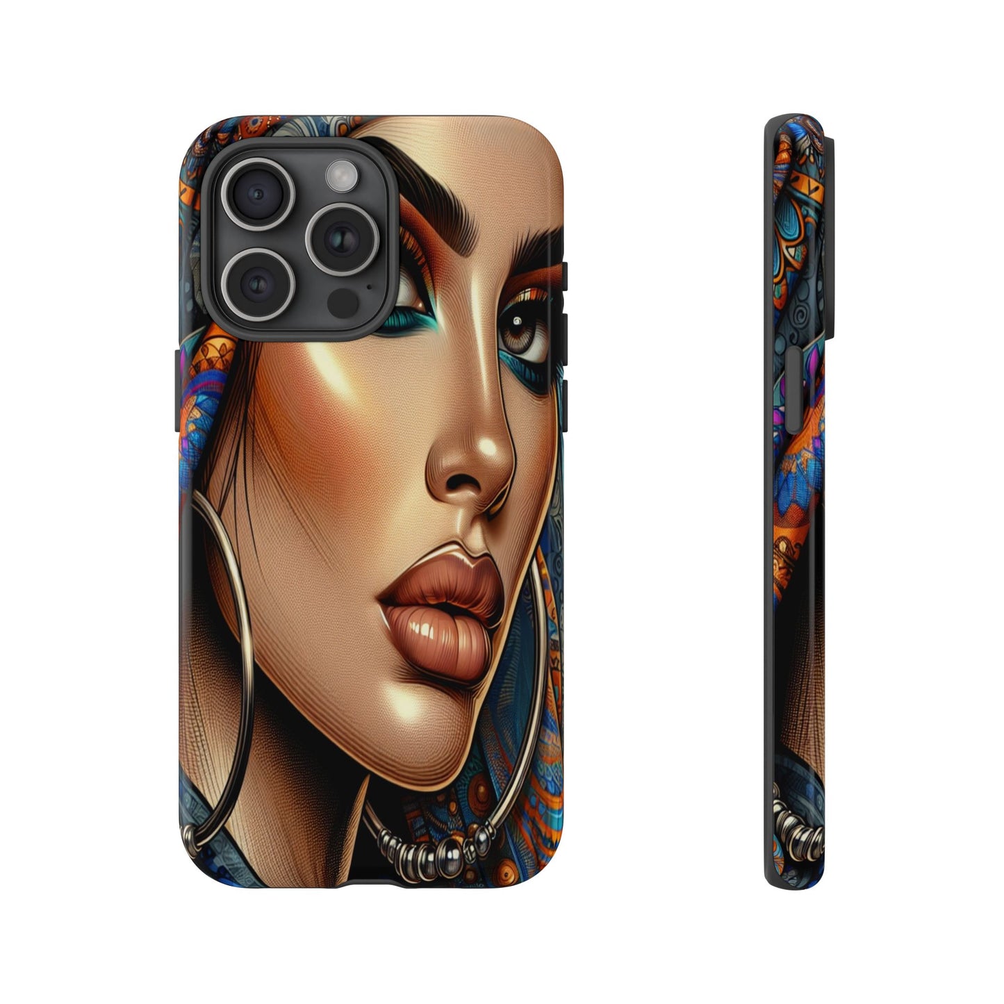Protective Mystical Portrait in Patterns Iphone Case Compatible With Iphone 16 15 14 - Phone Cover