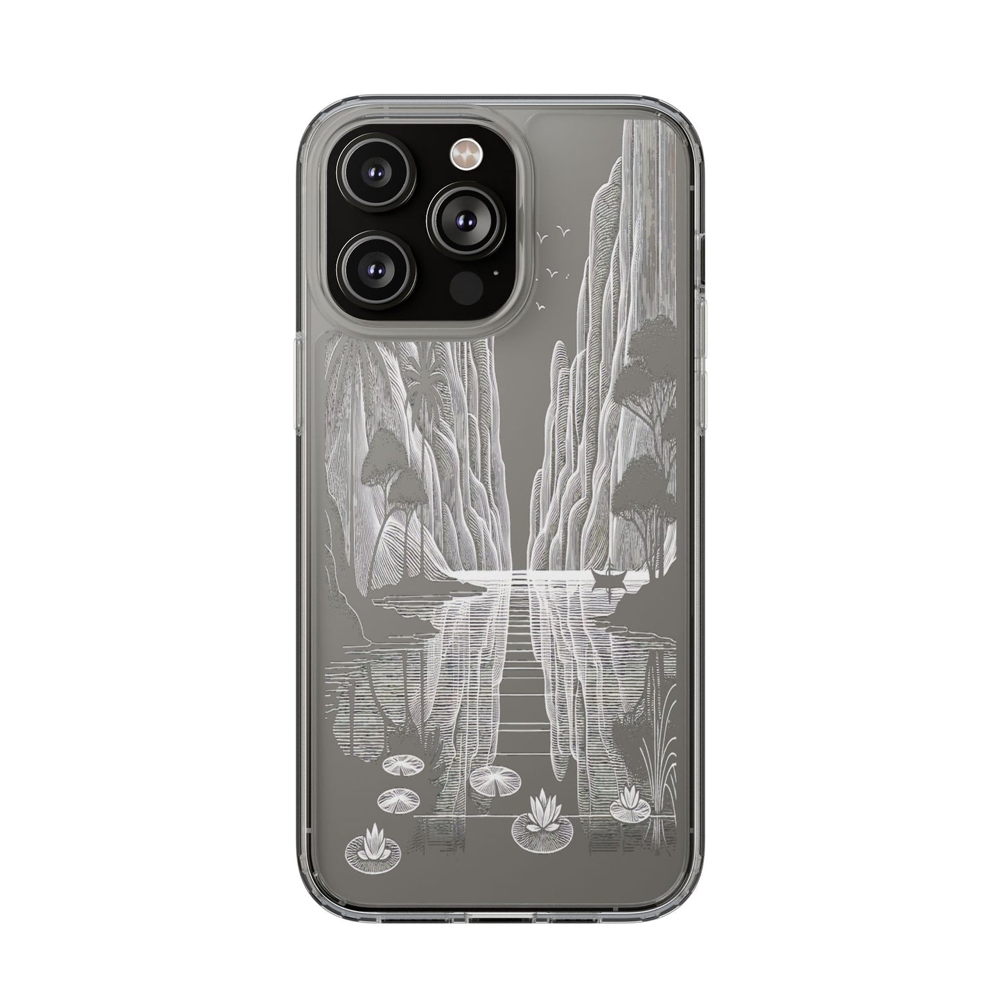 Transparent Journey Through the Cliffs Iphone Case Compatible With Iphone 16 15 14 - Clear Phone Cover