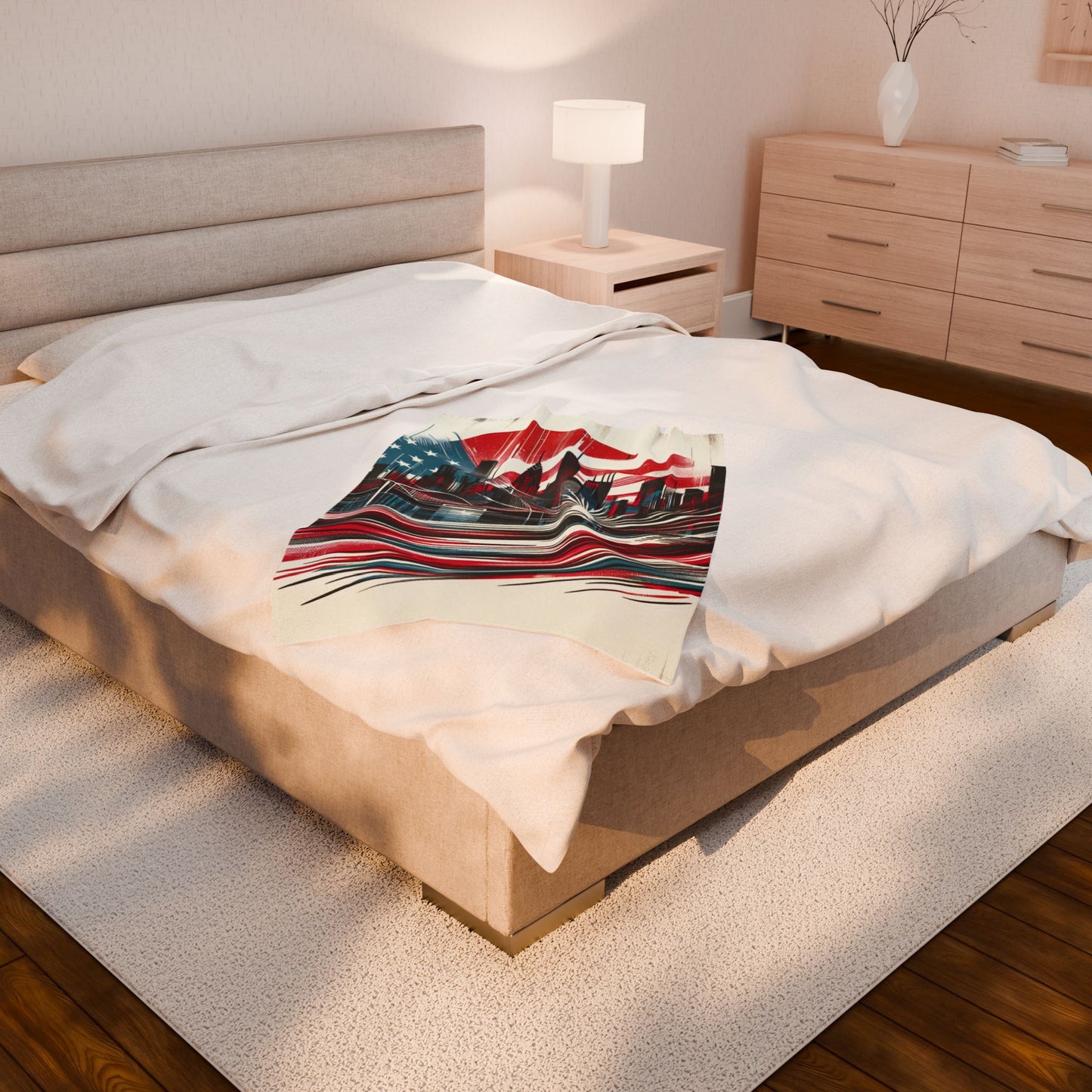 Skyline Celebration - Plush Blanket