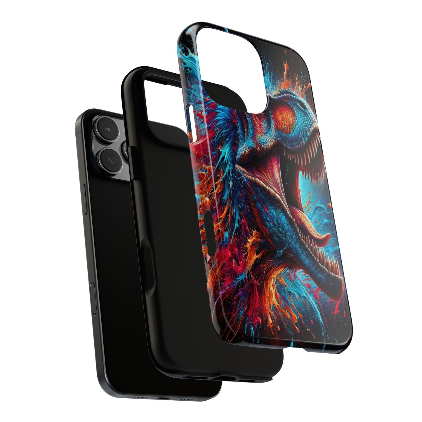 Colorburst Dinosaur Roar - Phone Case