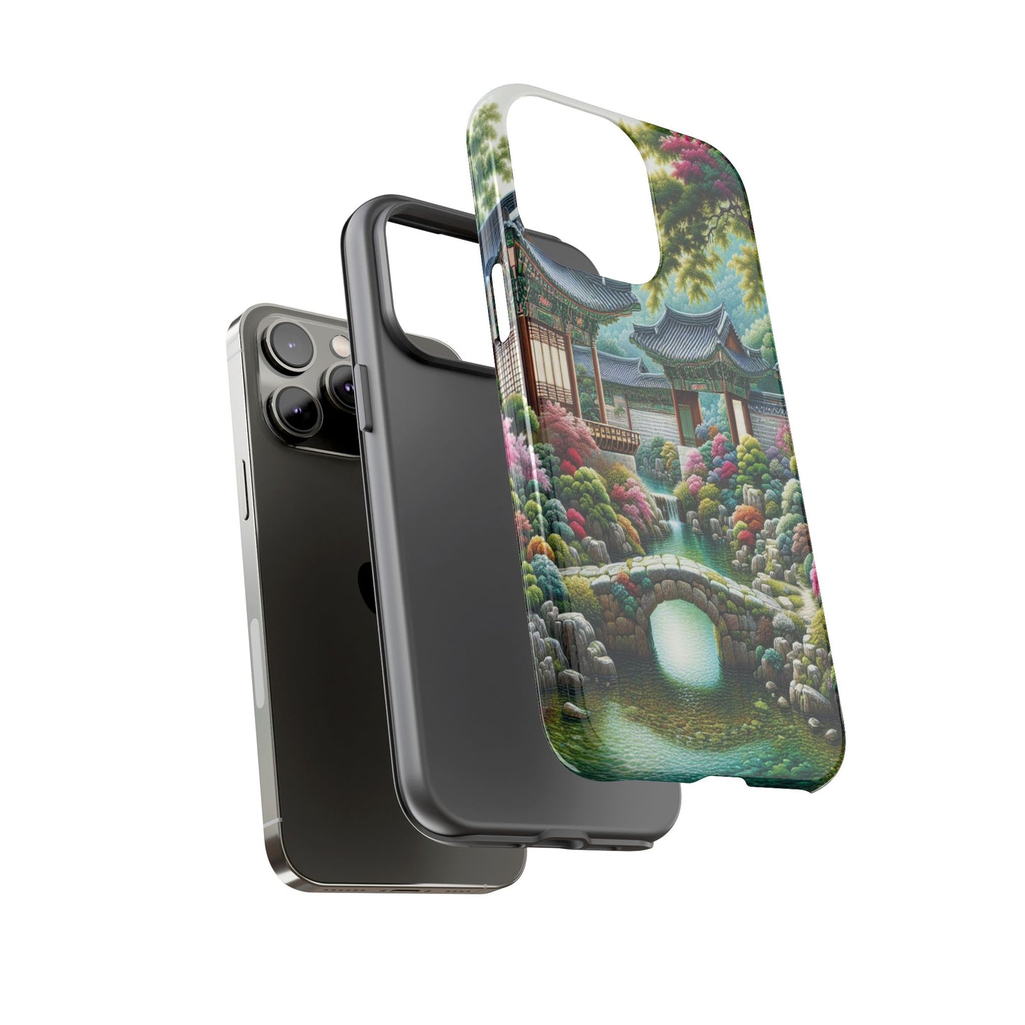 Custom ProtectiveTranquil Garden RetreatIphone Case Compatible With Iphone 16 15 14 - Phone Cover