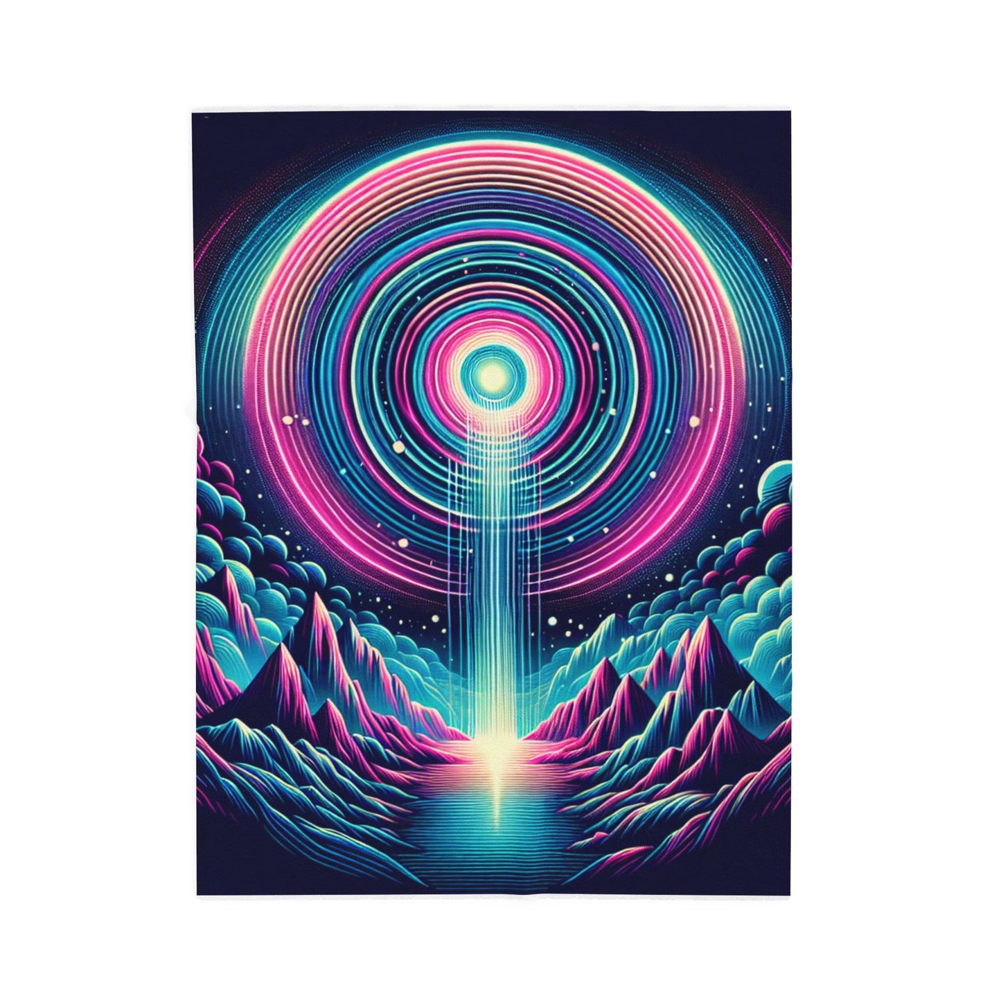 Radiant Cosmos Unveiled - Plush Blanket