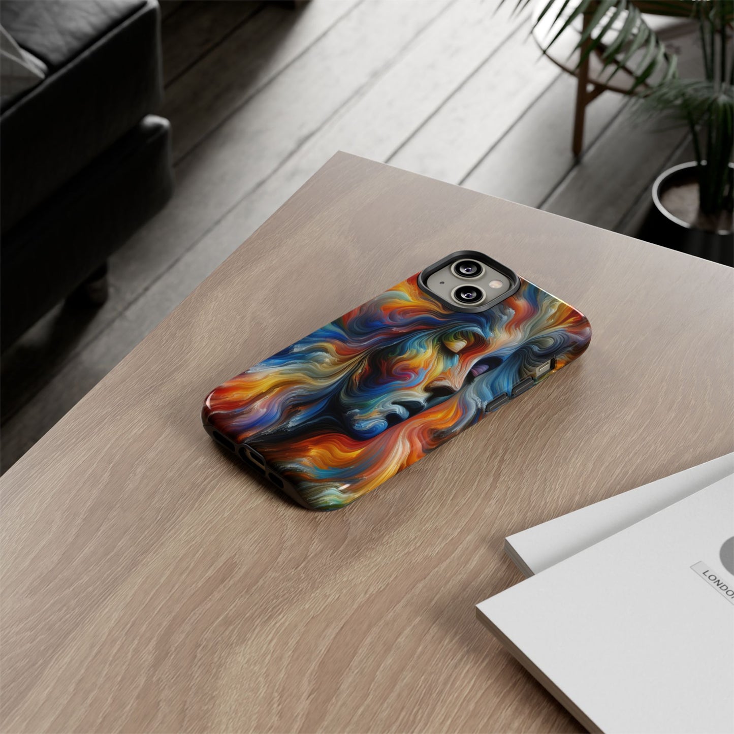Custom Protective Whirlwind of Colors Iphone Case Compatible With Iphone 16 15 14 - Phone Cover