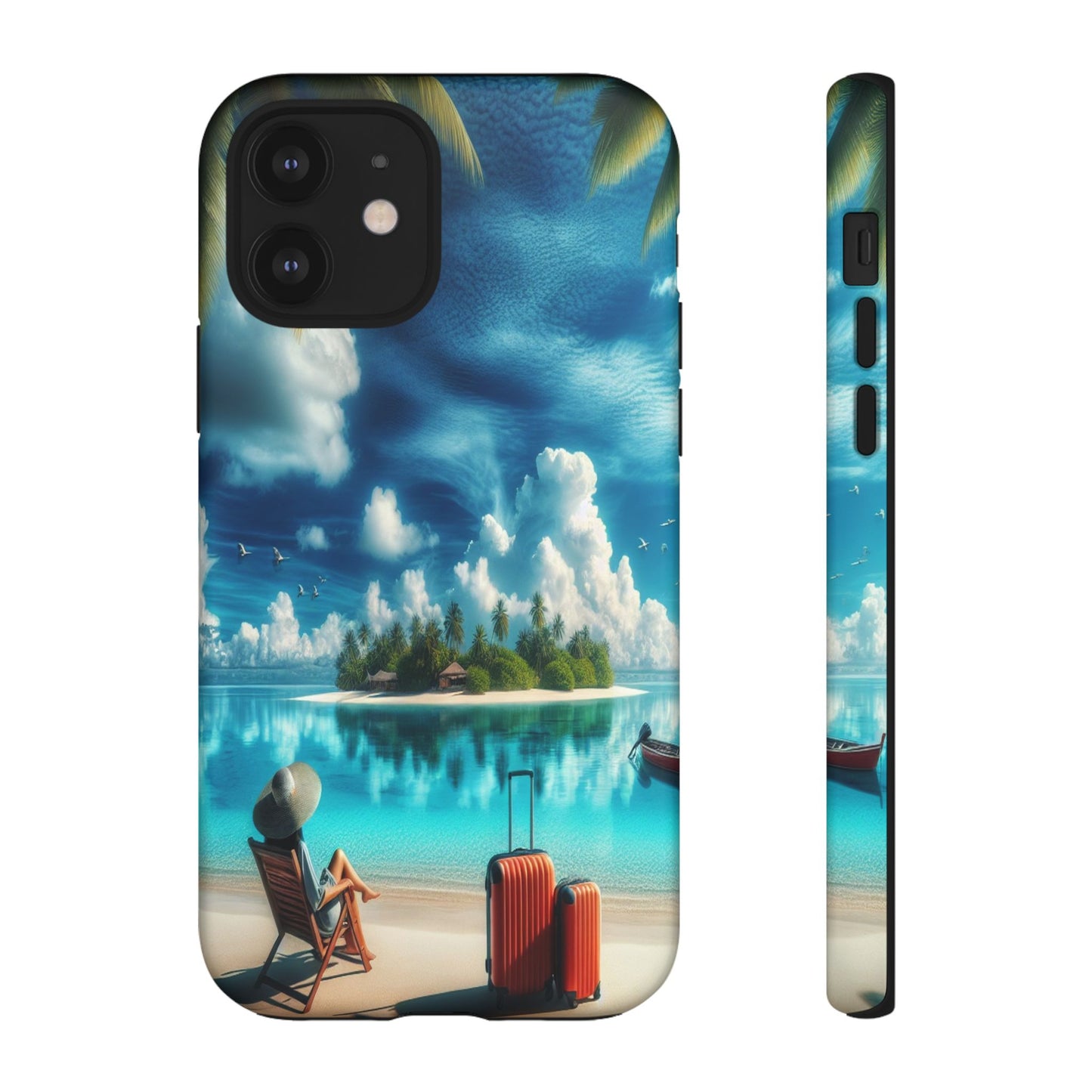 Custom ProtectiveIsland Escape in ParadiseIphone Case Compatible With Iphone 16 15 14 - Phone Cover