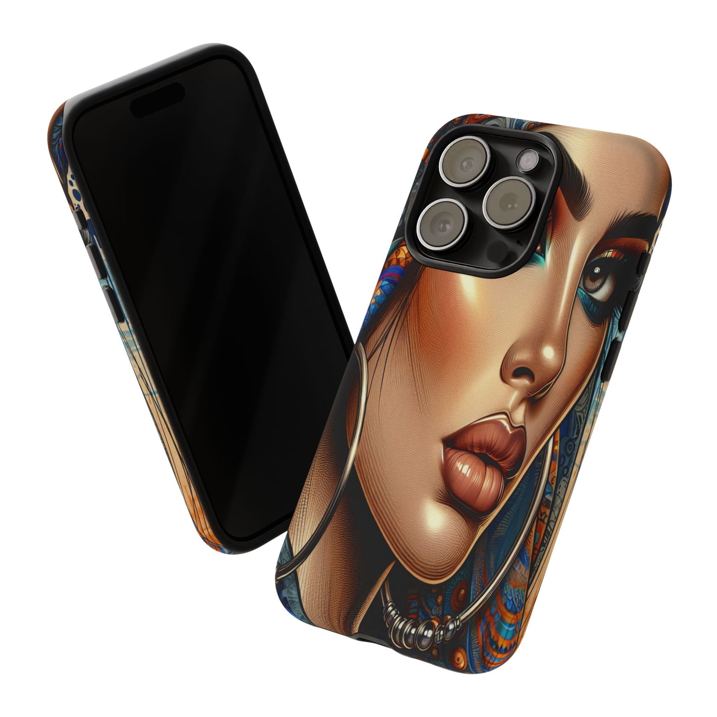 Protective Mystical Portrait in Patterns Iphone Case Compatible With Iphone 16 15 14 - Phone Cover