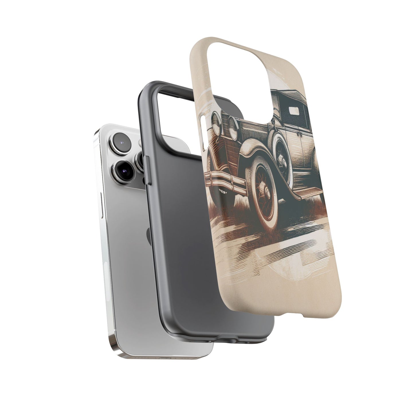Vintage Wheels in Motion - Phone Case