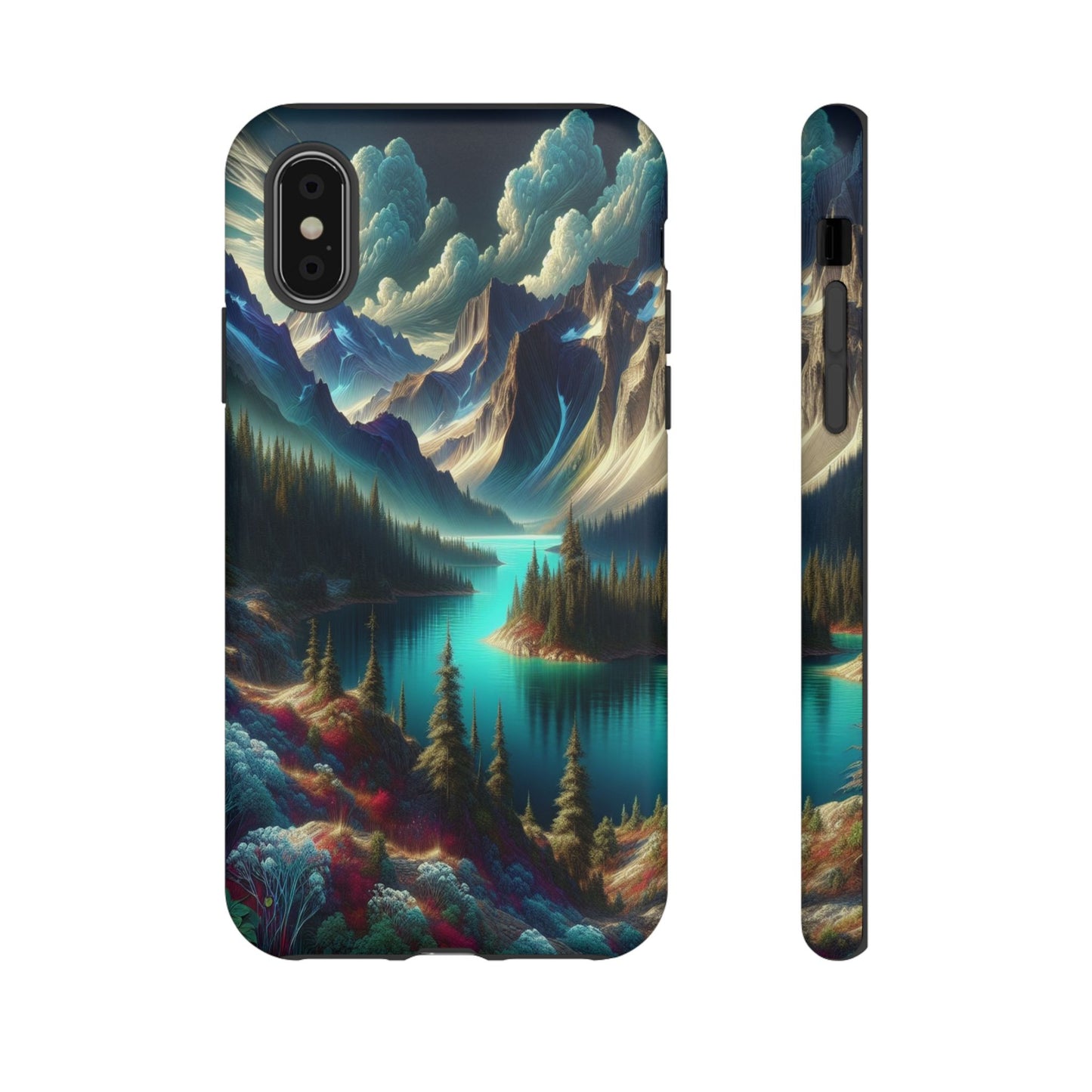Custom ProtectiveMajestic Peaks and Tranquil WatersIphone Case Compatible With Iphone 16 15 14 - Phone Cover
