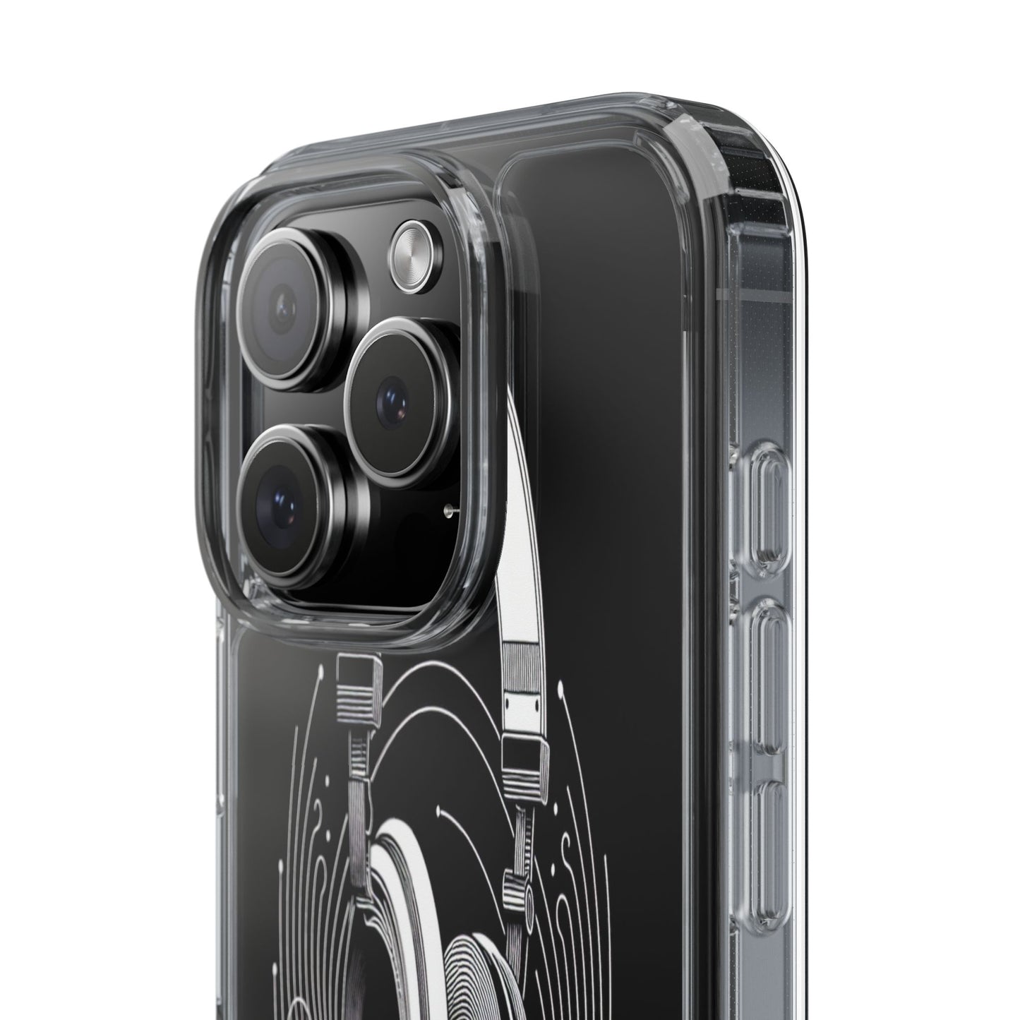 Transparent Sound Waves Unleashed Iphone Case Compatible With Iphone 16 15 14 - Clear Phone Cover