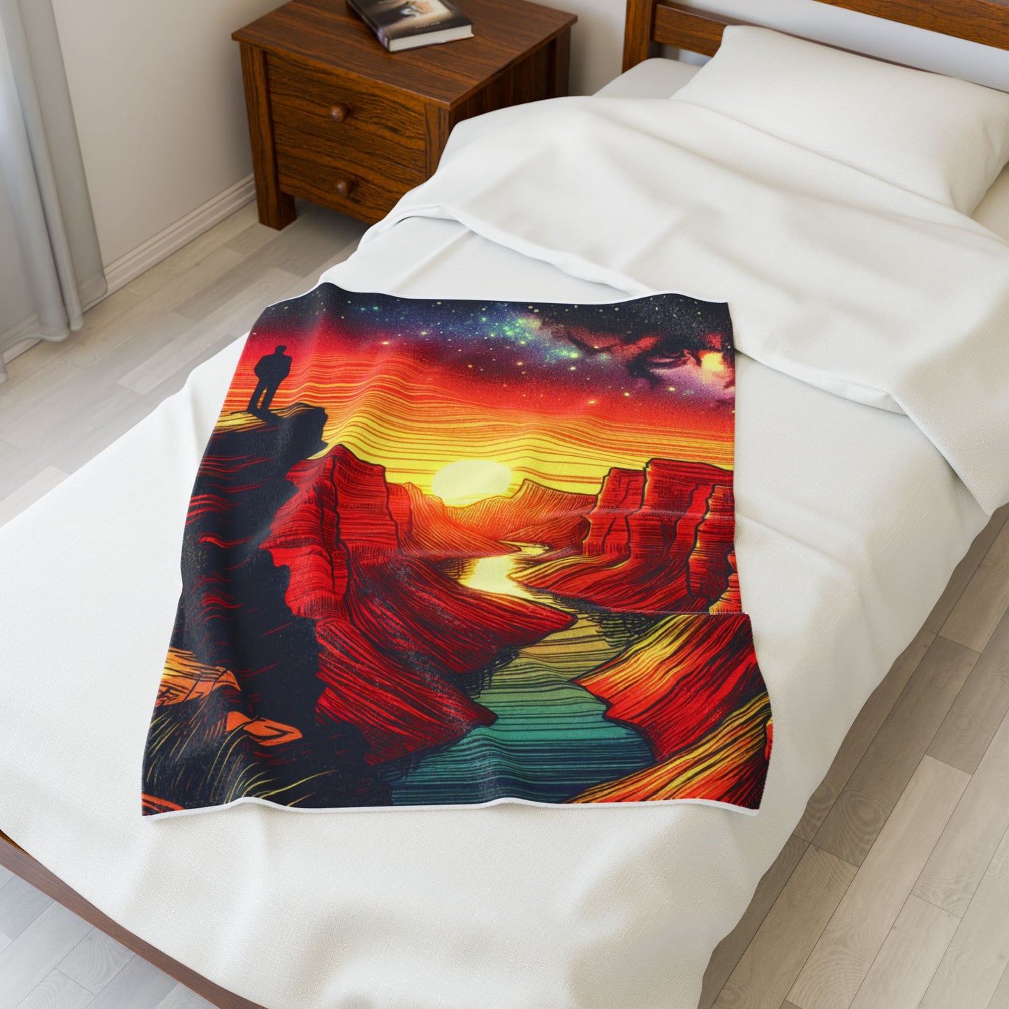 Canyon Reverie at Dawn - Plush Blanket