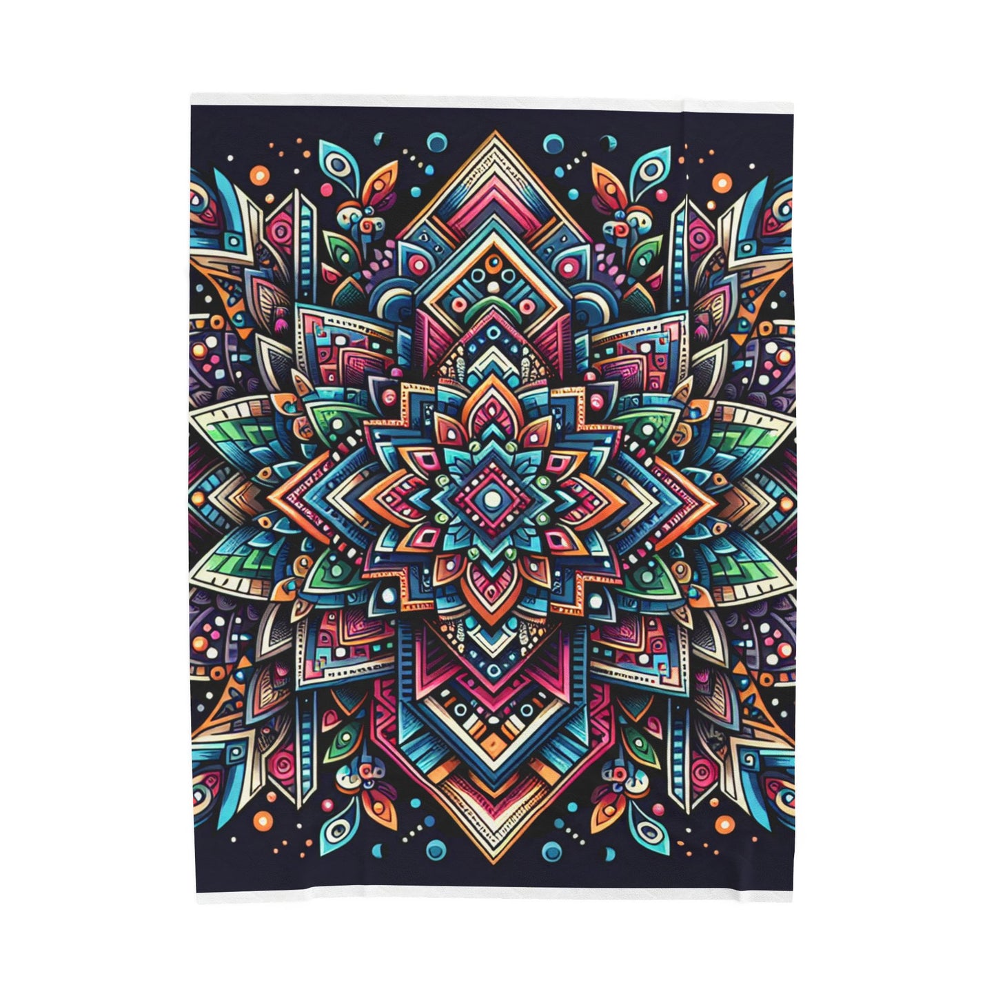 Mandala Kaleidoscope - Plush Blanket