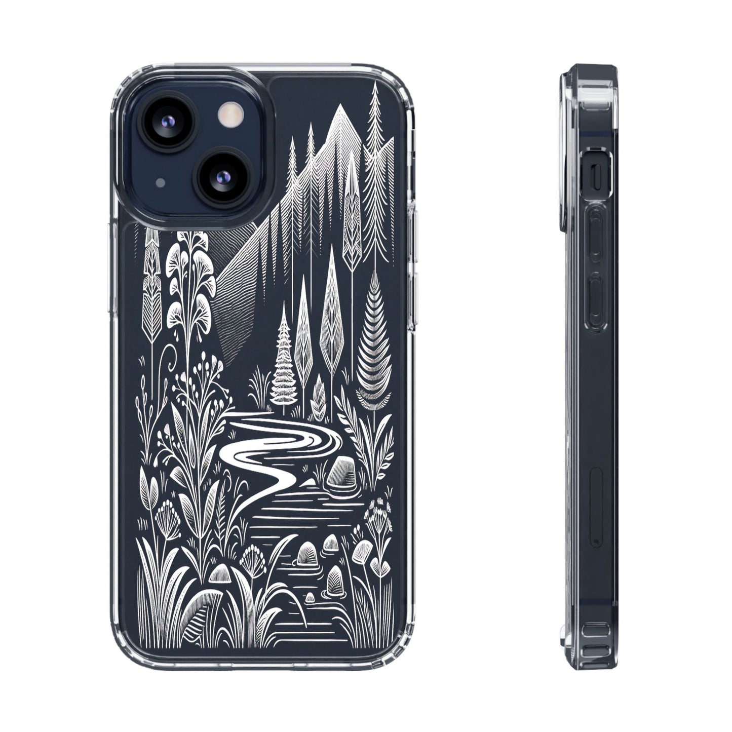 Transparent Alpine Wilderness Pathways Iphone Case Compatible With Iphone 16 15 14 - Clear Phone Cover
