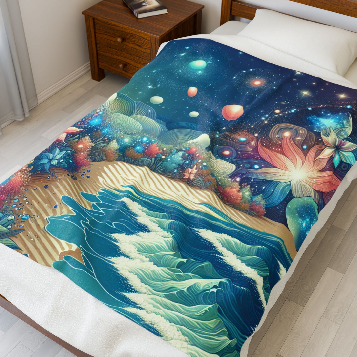 Oceanic Dreamscape - Plush Blanket