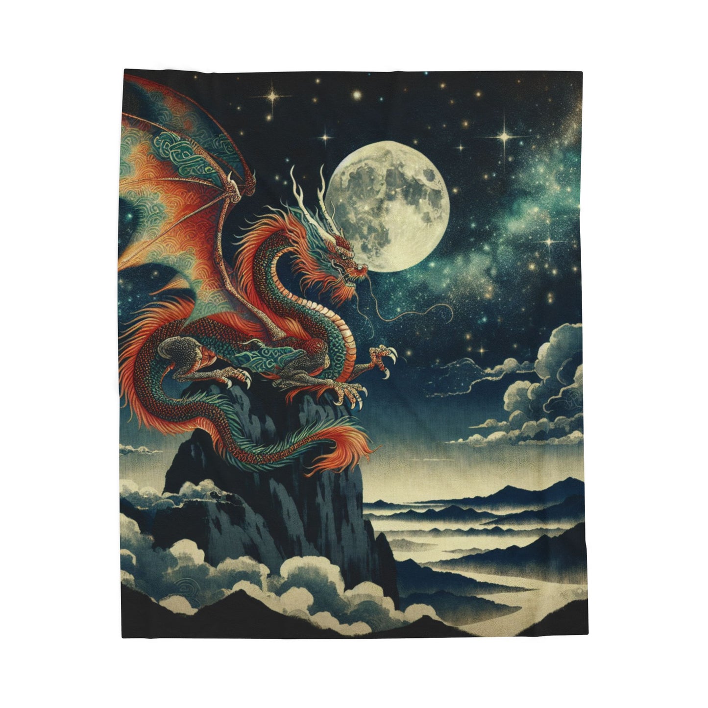 Dragon's Night Watch - Plush Blanket