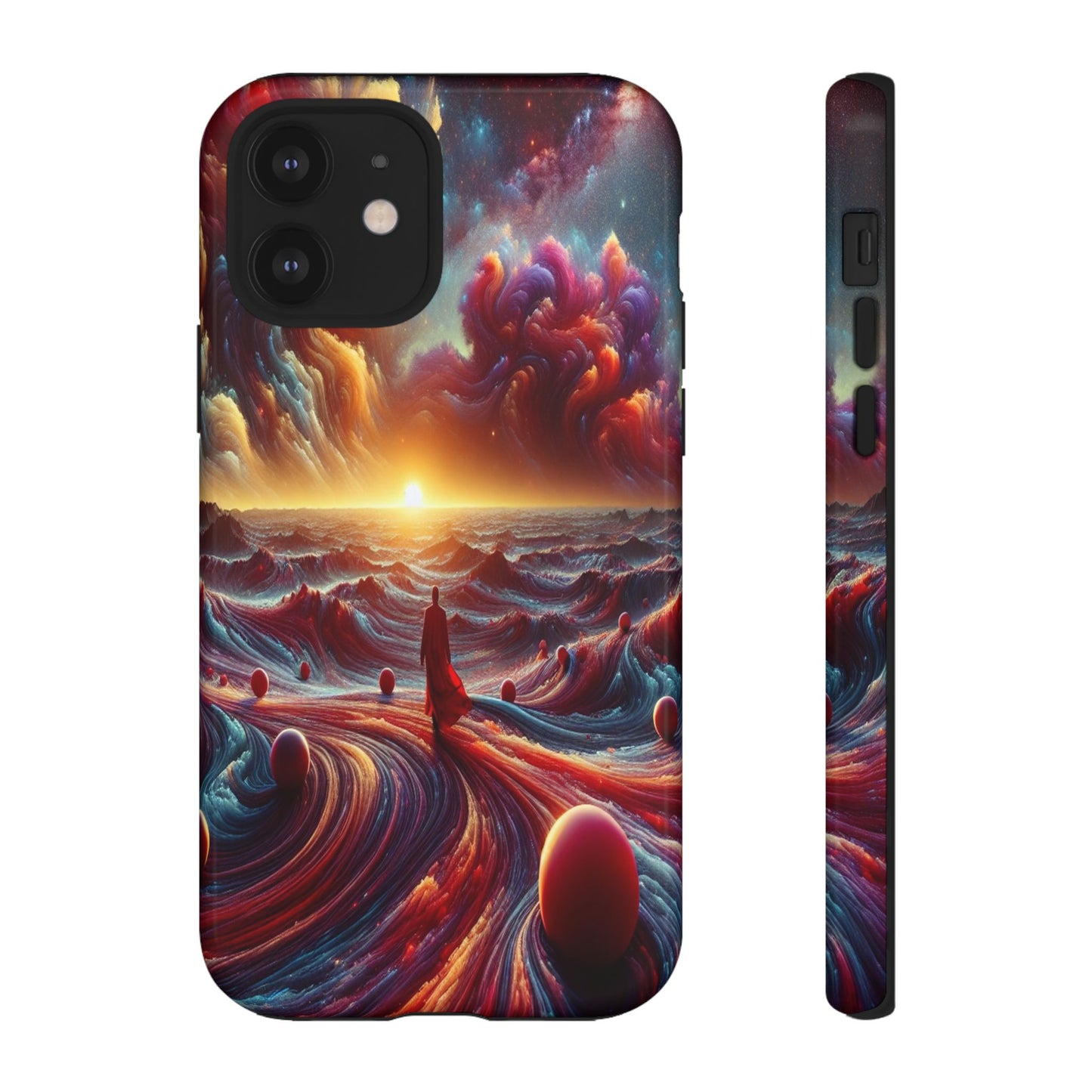 Journey Through Celestial Waves - Phone Case