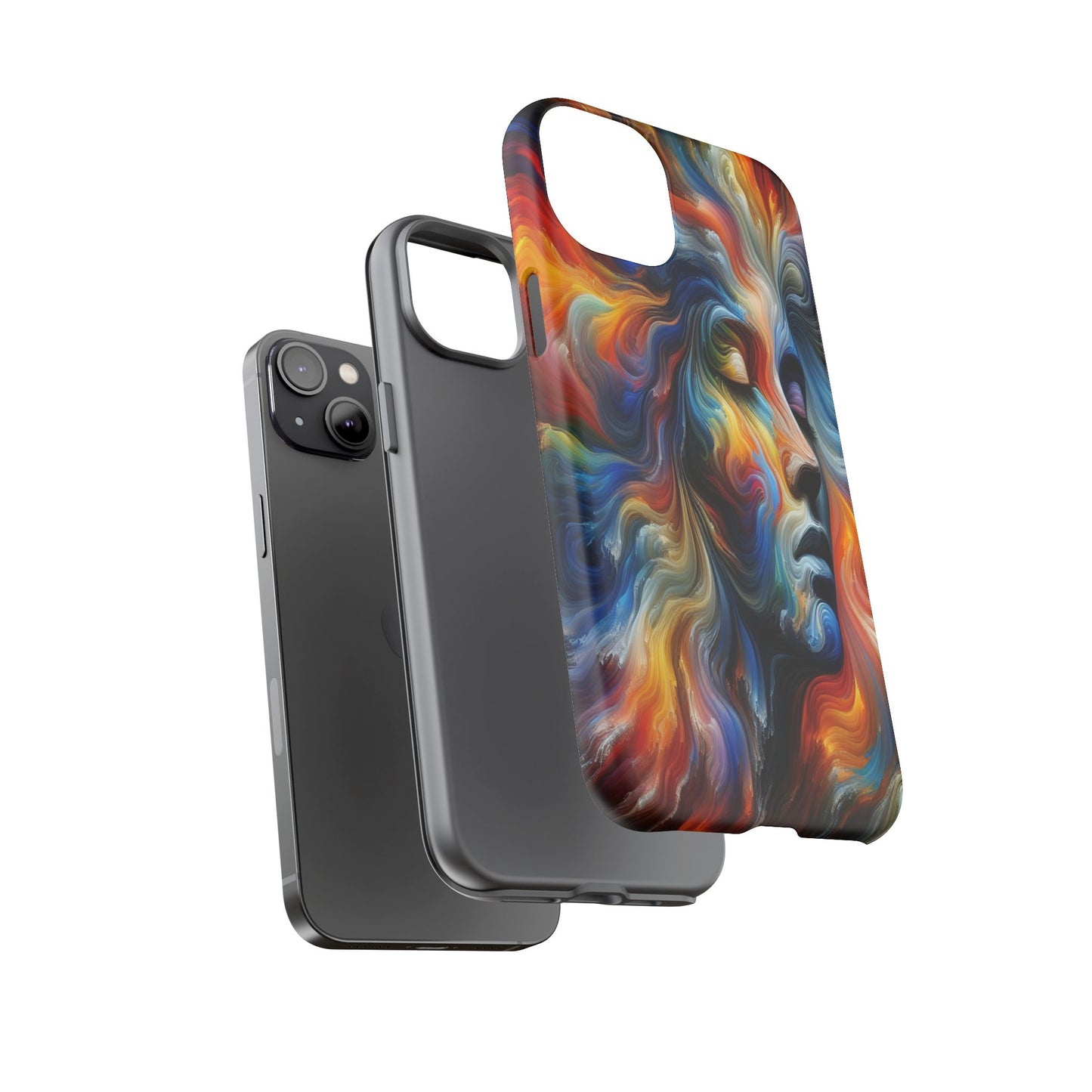 Custom Protective Whirlwind of Colors Iphone Case Compatible With Iphone 16 15 14 - Phone Cover