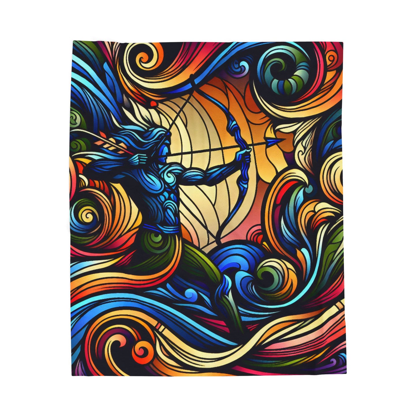 Archer in the Swirling Currents - Plush Blanket