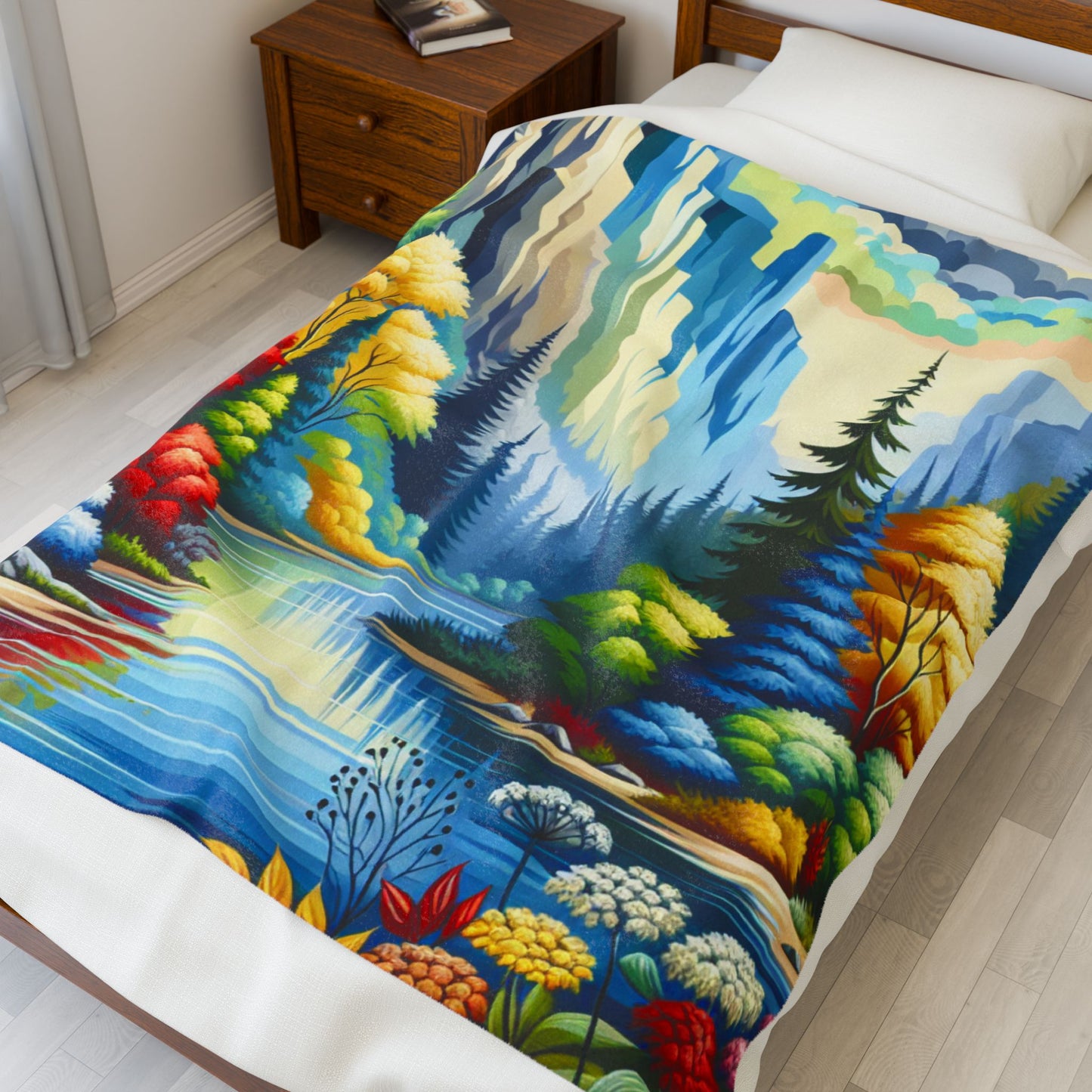 Kaleidoscope Canyon Retreat- Plush Blanket