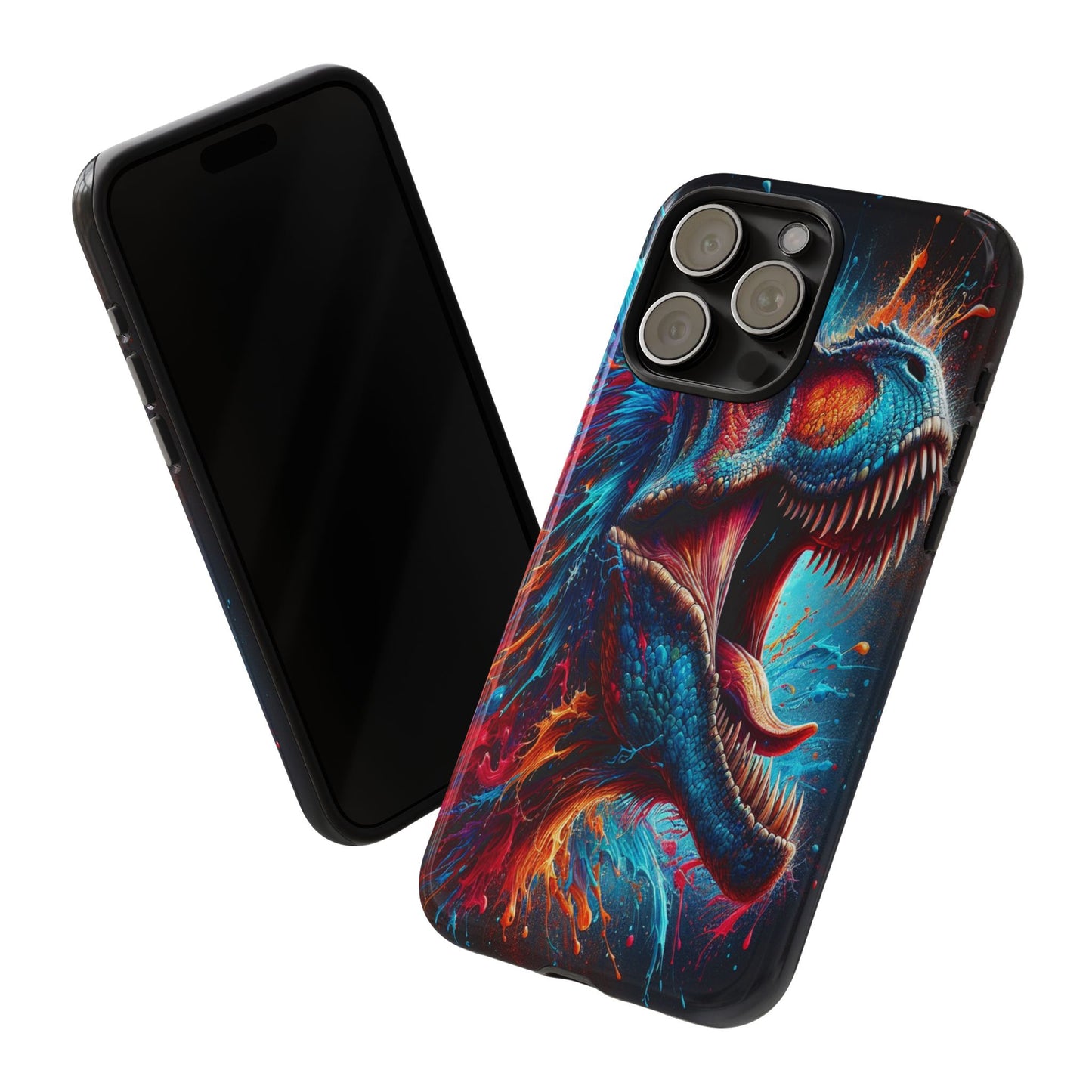 Colorburst Dinosaur Roar - Phone Case
