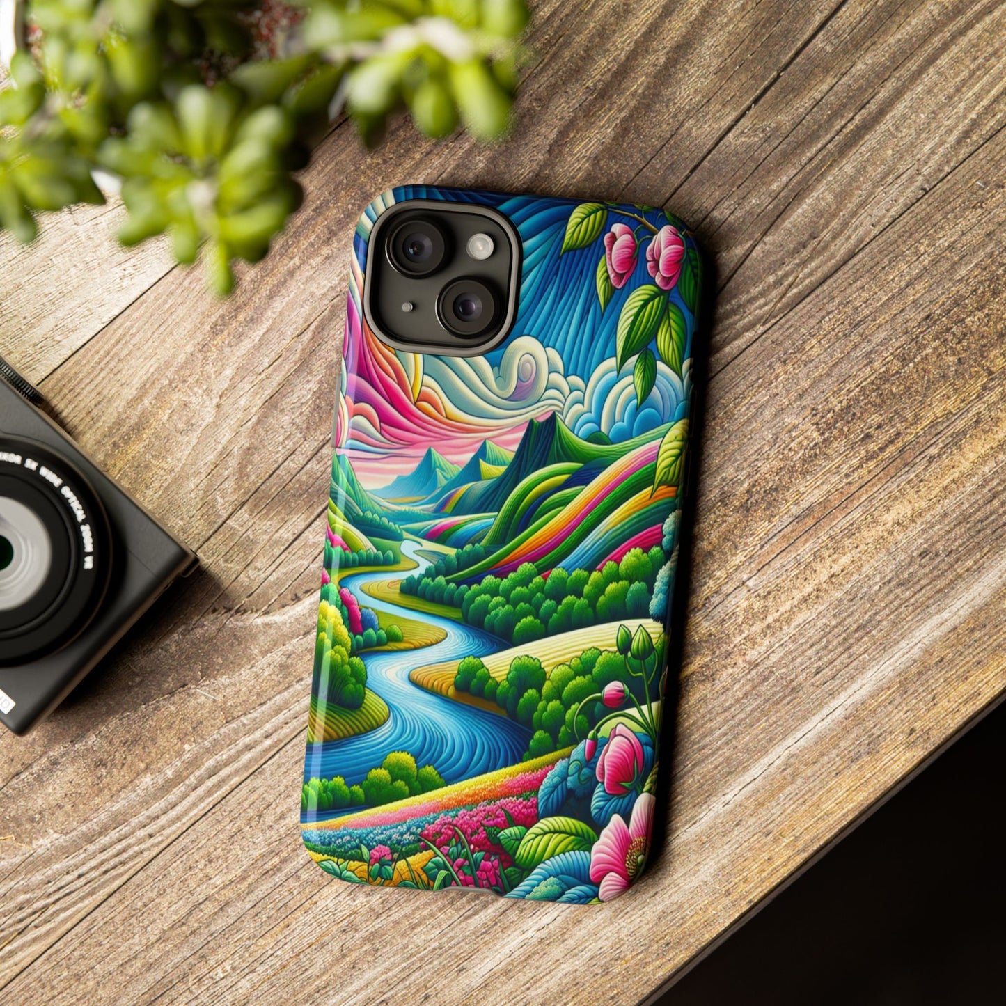Colorful Landscape Fantasy - Phone Case