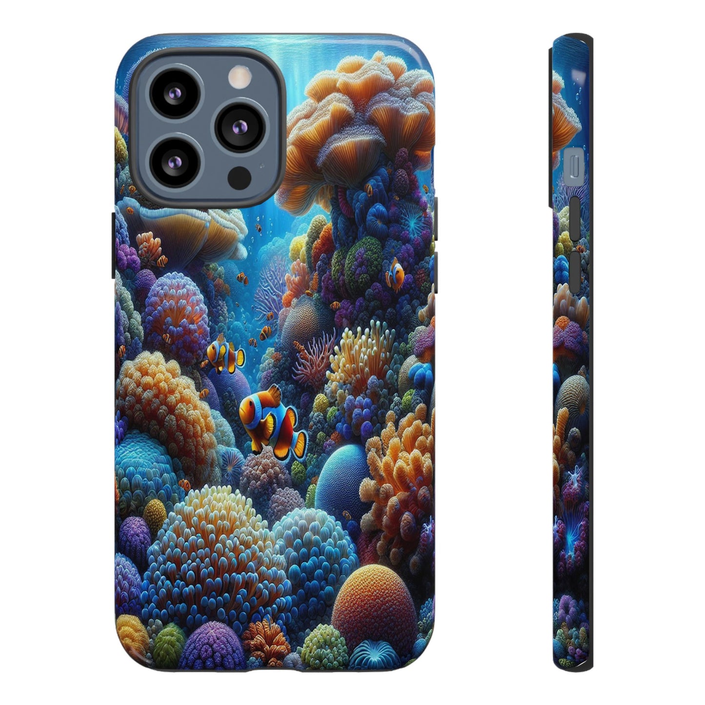 Custom ProtectiveUnderwater Paradise Alive with ColorIphone Case Compatible With Iphone 16 15 14 - Phone Cover