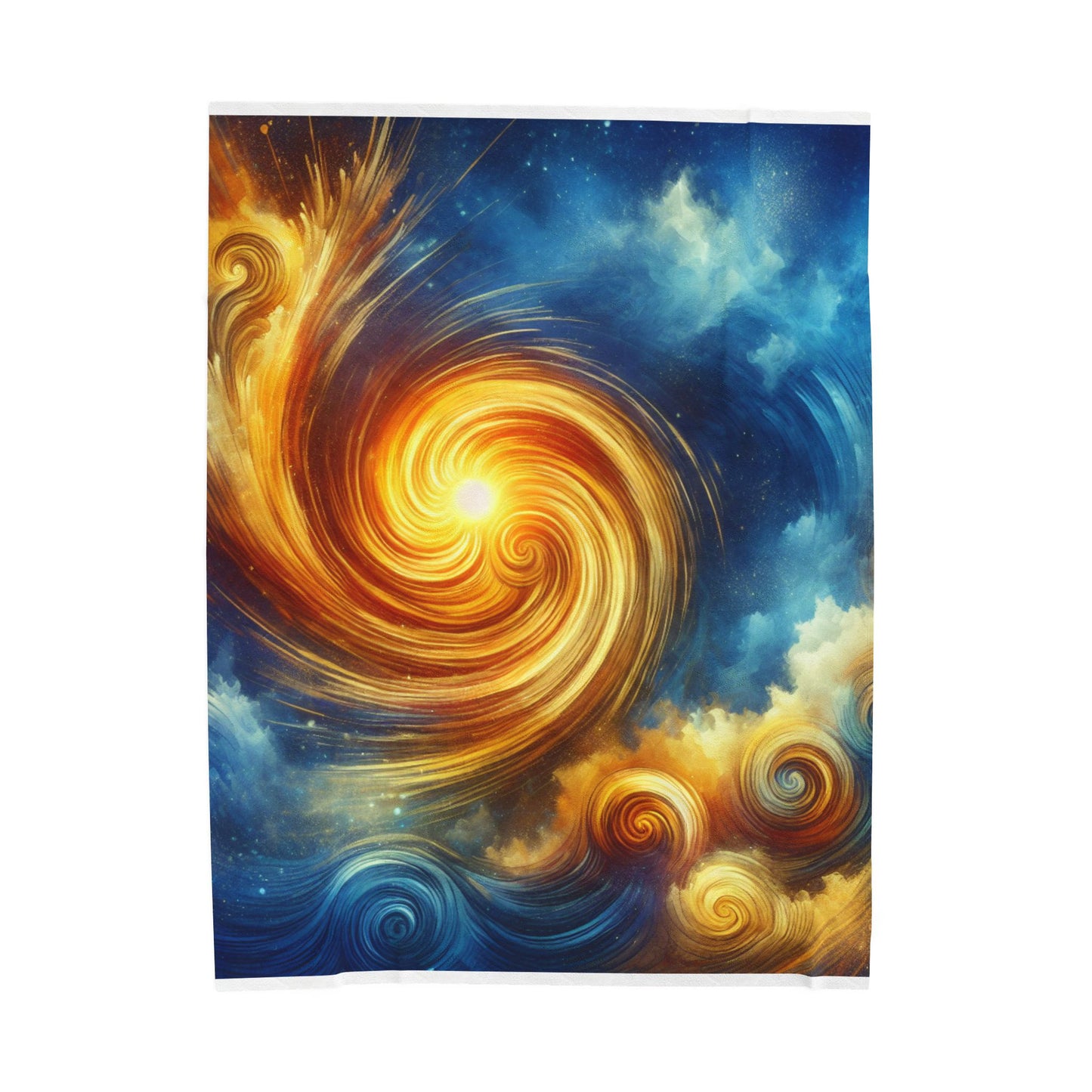 Swirling Cosmic Energies - Plush Blanket
