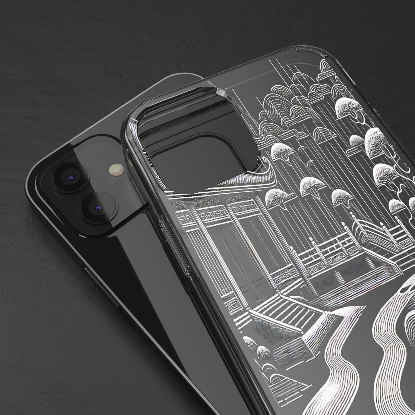 Transparent Zen Pathway Iphone Case Compatible With Iphone 16 15 14 - Clear Phone Cover