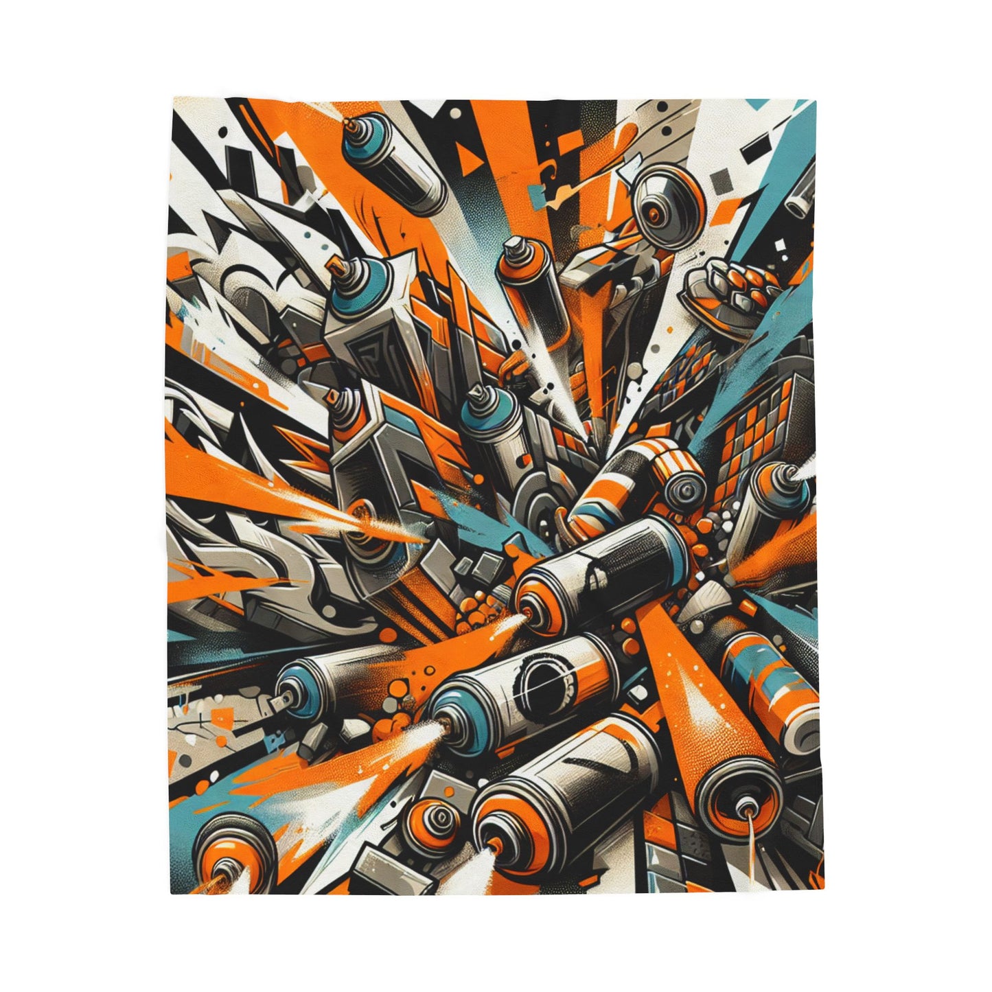 Spray Can Explosion - Plush Blanket