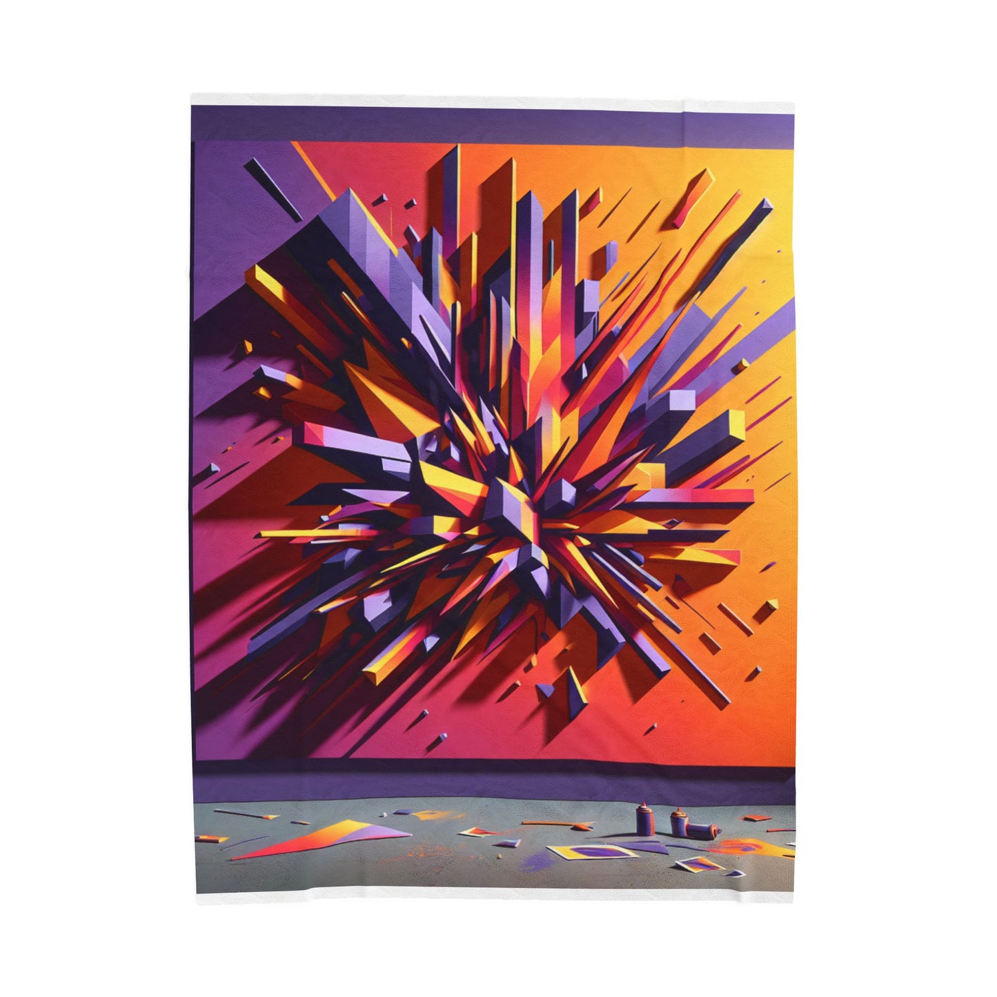 Burst of Dimensions - Plush Blanket