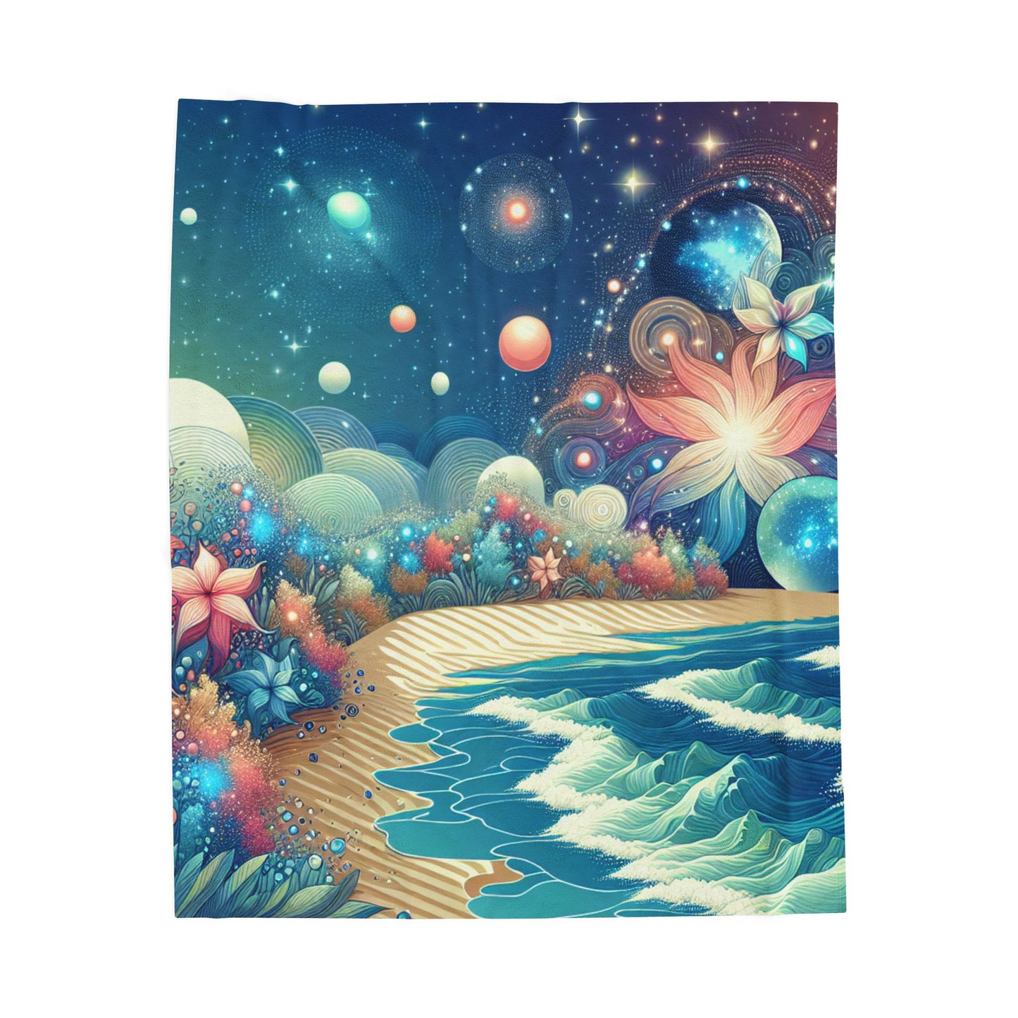 Oceanic Dreamscape - Plush Blanket