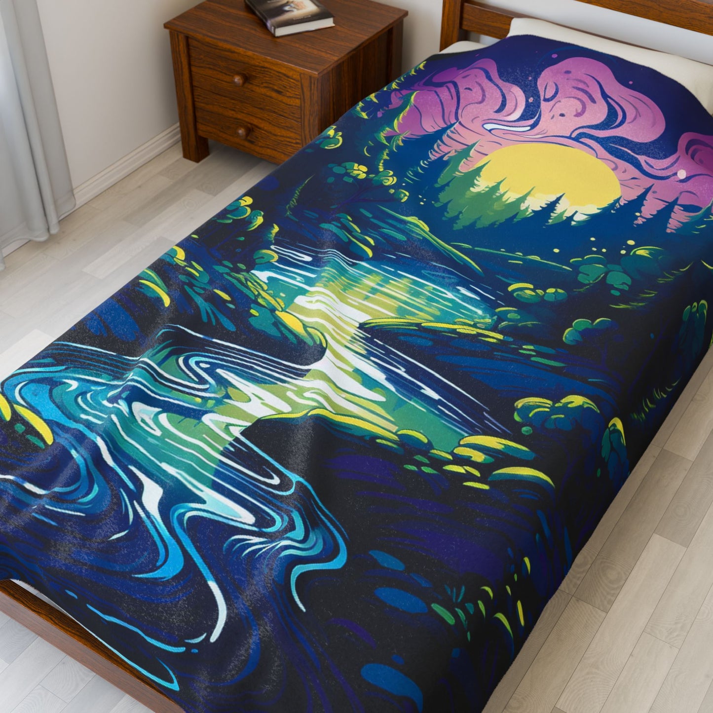 Mystic Twilight Serenade- Plush Blanket