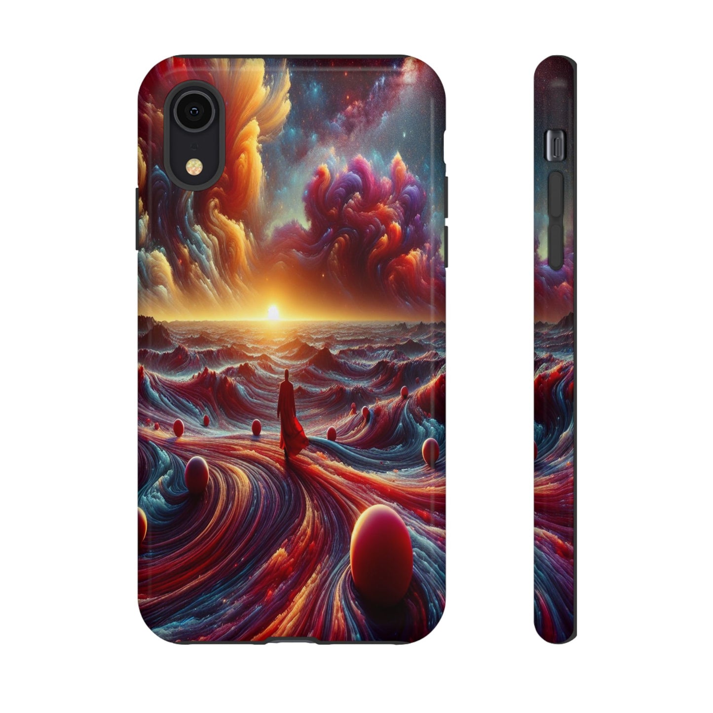 Journey Through Celestial Waves - Phone Case