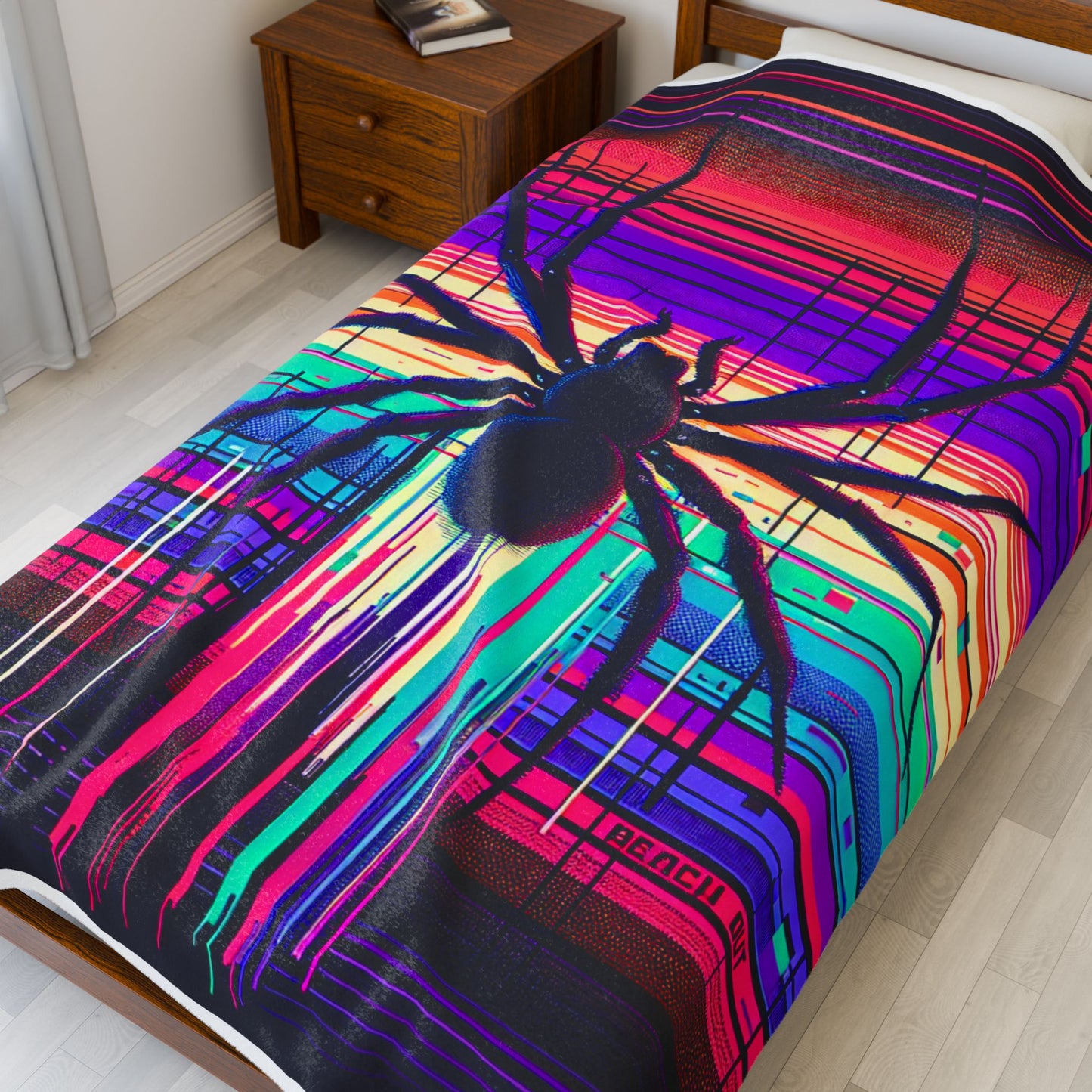 Arachnid Glitch- Plush Blanket