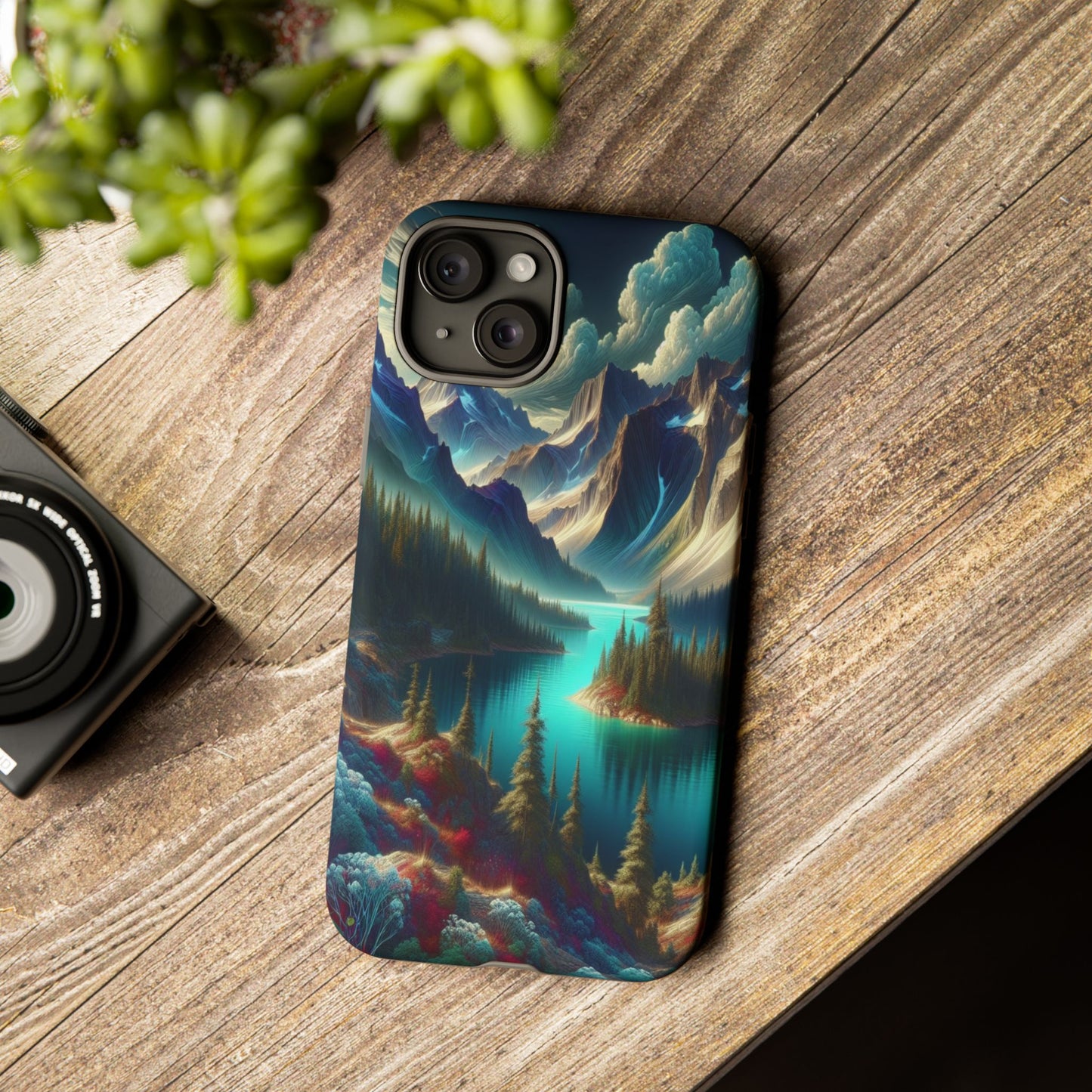 Custom ProtectiveMajestic Peaks and Tranquil WatersIphone Case Compatible With Iphone 16 15 14 - Phone Cover