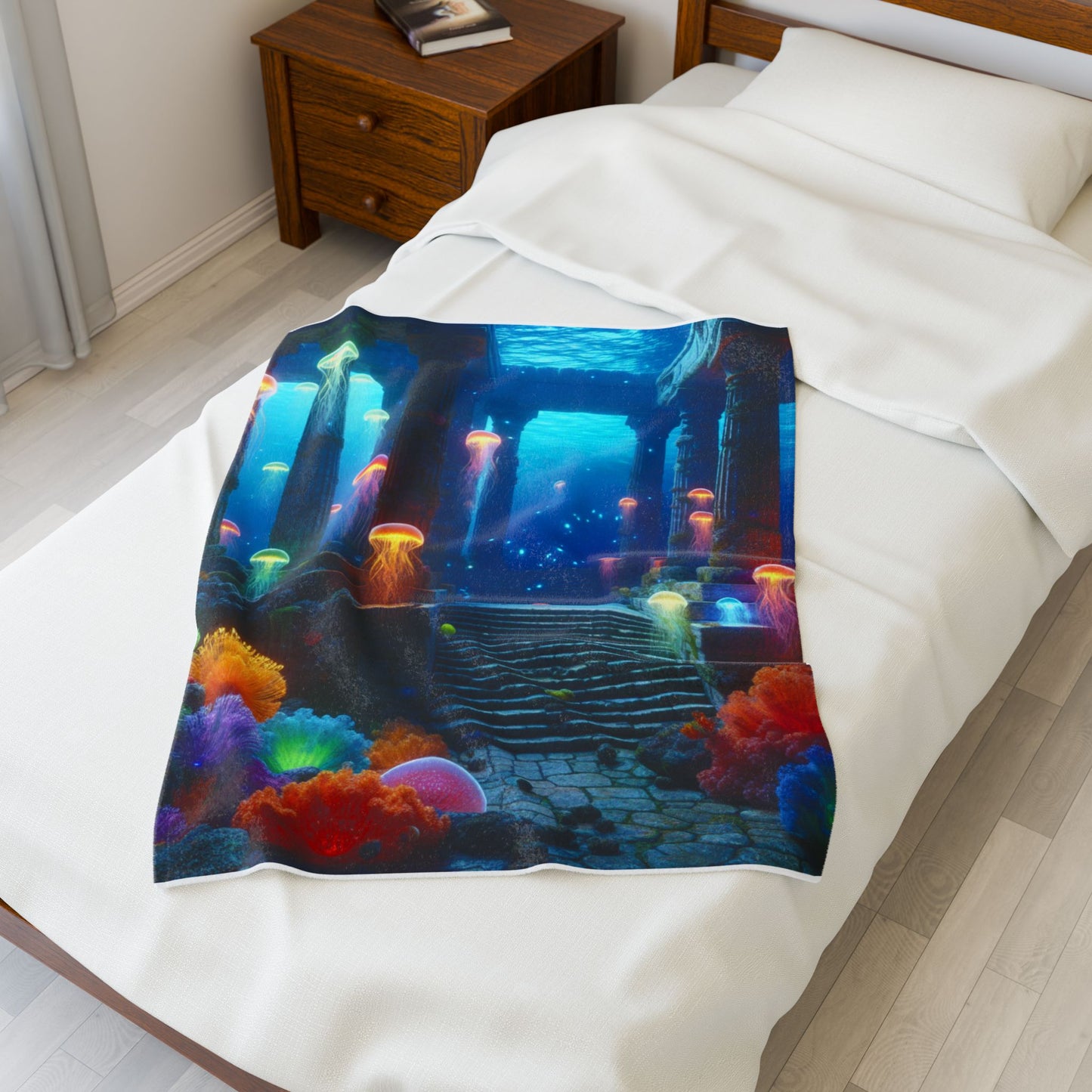 Undersea Illumination- Plush Blanket